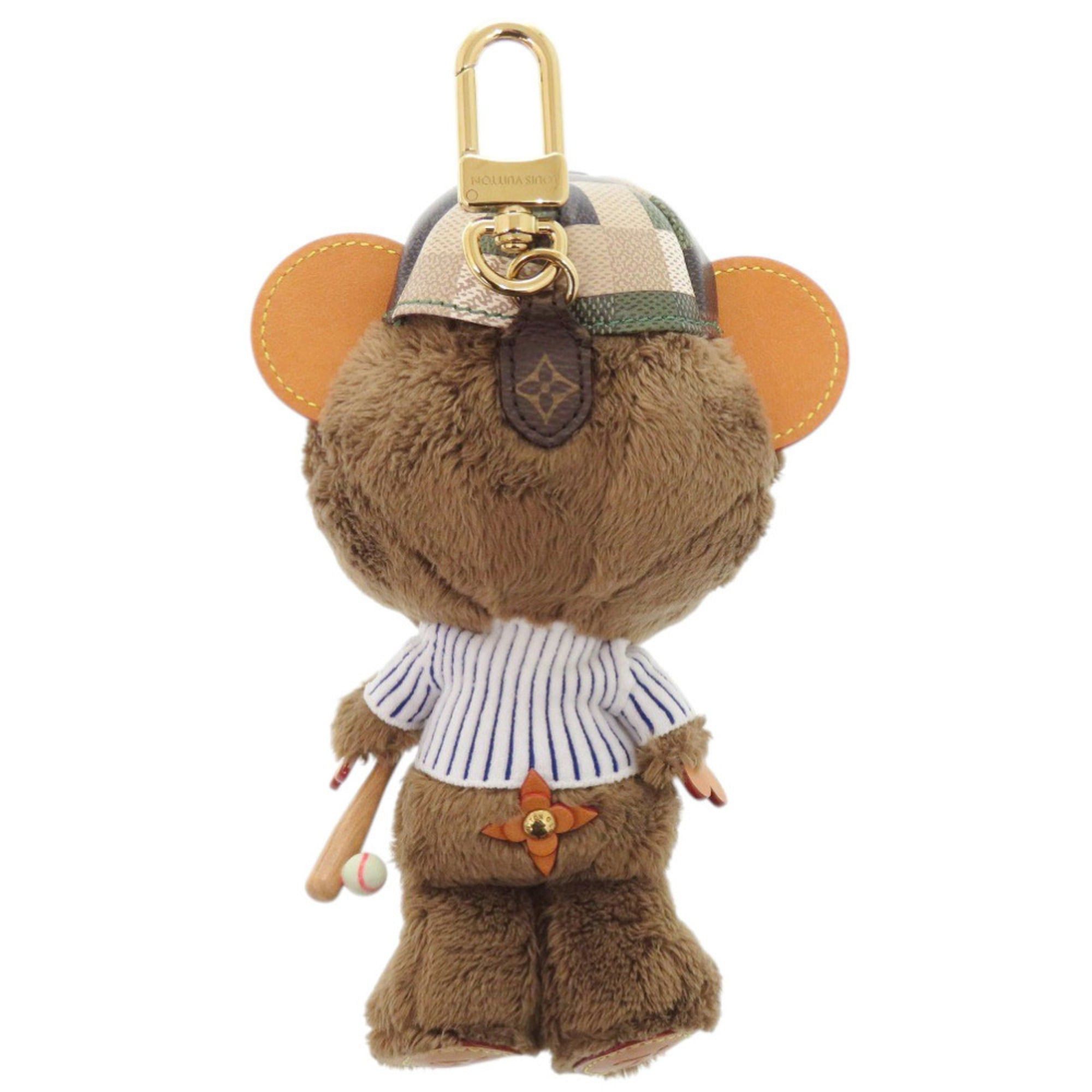 Louis Vuitton Louis Vuitton Bear Baseball M03177 Faux Fur Brown Keychain Accessory Bag Charm LV 0469 LOUIS VUITTON Size ONE SIZE - 3 Thumbnail