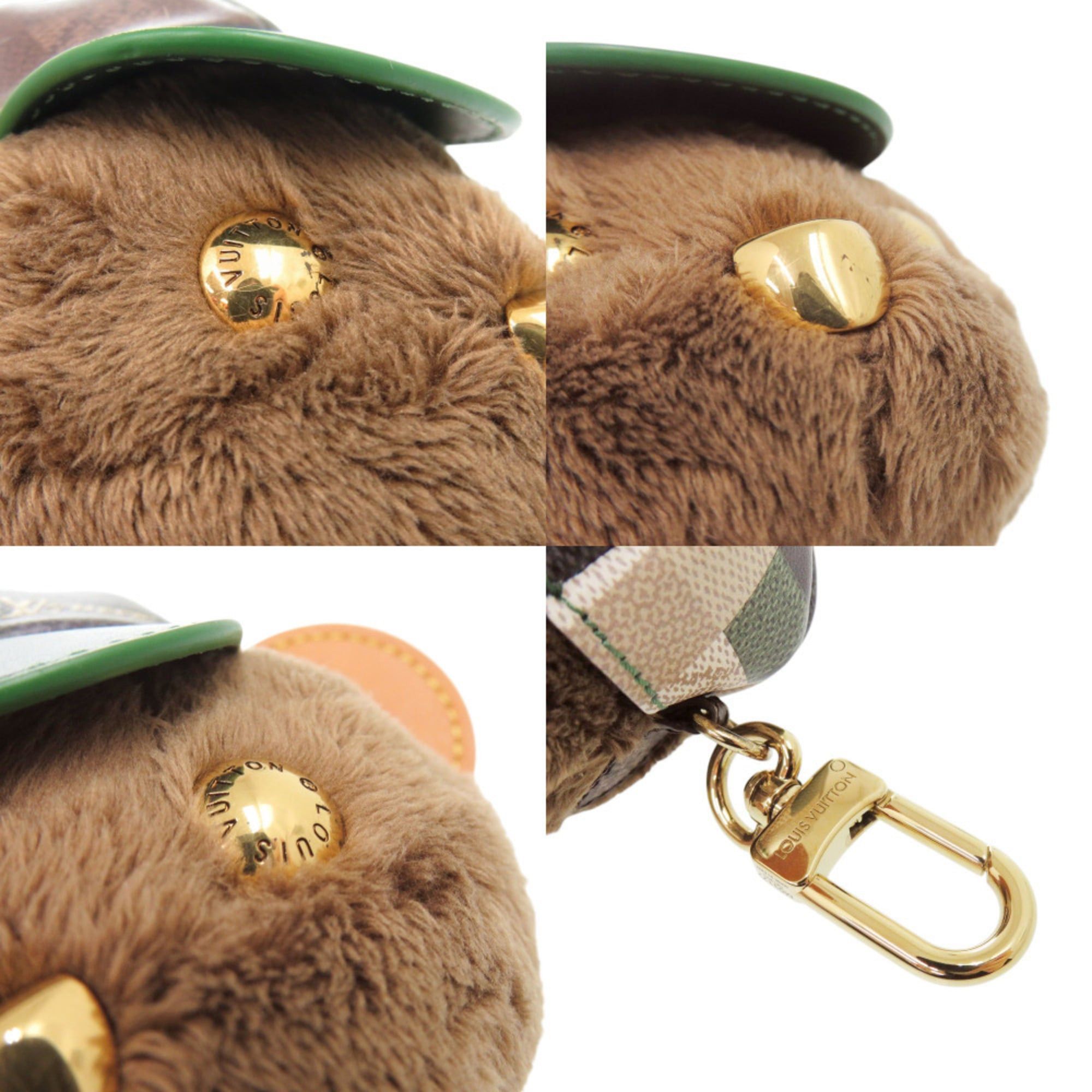 Louis Vuitton Louis Vuitton Bear Baseball M03177 Faux Fur Brown Keychain Accessory Bag Charm LV 0469 LOUIS VUITTON Size ONE SIZE - 7 Thumbnail