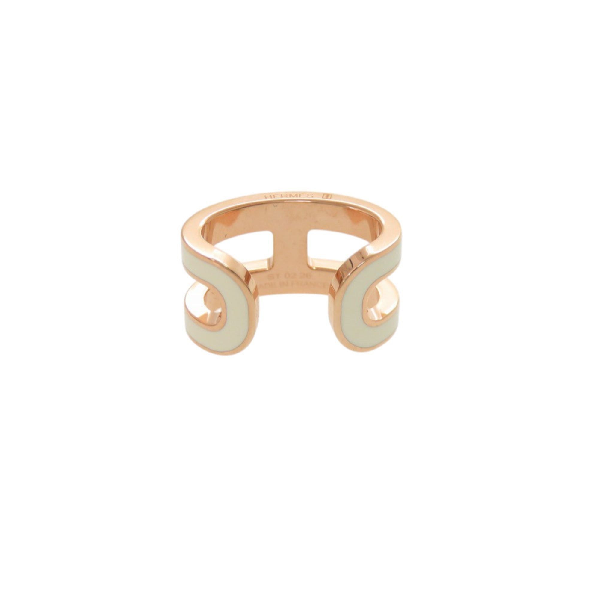 Hermes Hermes Pop H White Rose Gold Hardware Ear Cuff Accessory 0474 HERMES Size ONE SIZE - 3 Thumbnail