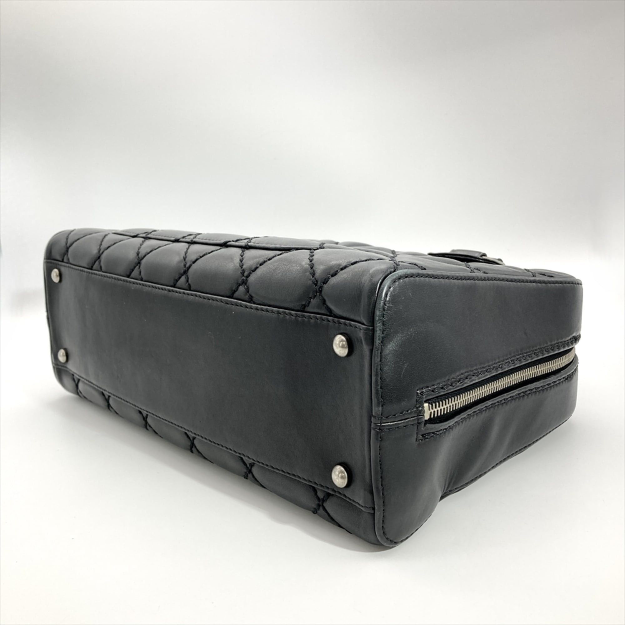 Chanel Chanel Wild Stitch Handbag, Black, Silver Hardware, Coco Charm, Boston Bag Size ONE SIZE - 3 Thumbnail