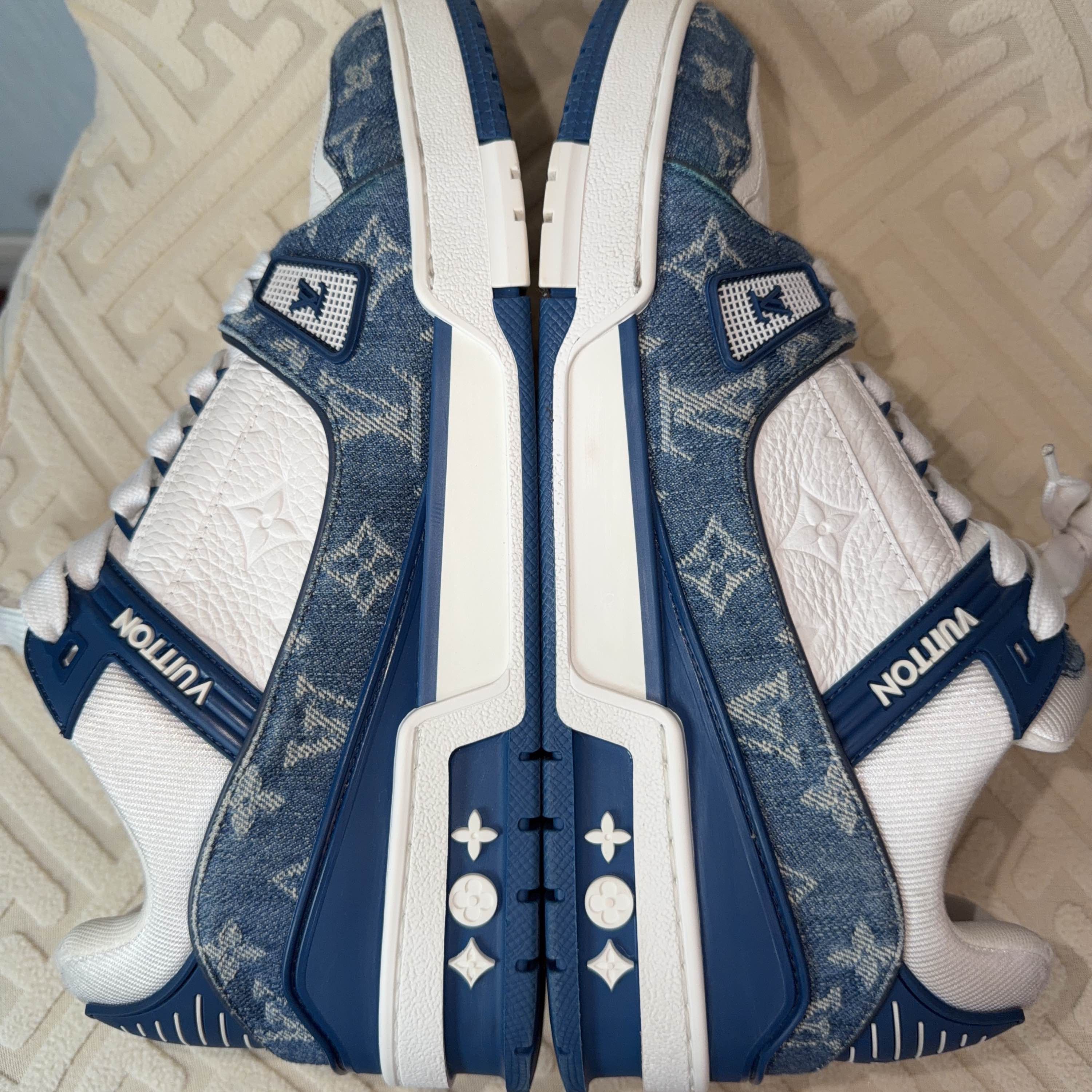 Louis Vuitton Louis Vuitton Denim Trainer Sneakers US 9.5 Size US 9.5 / EU 42-43 - 8 Thumbnail