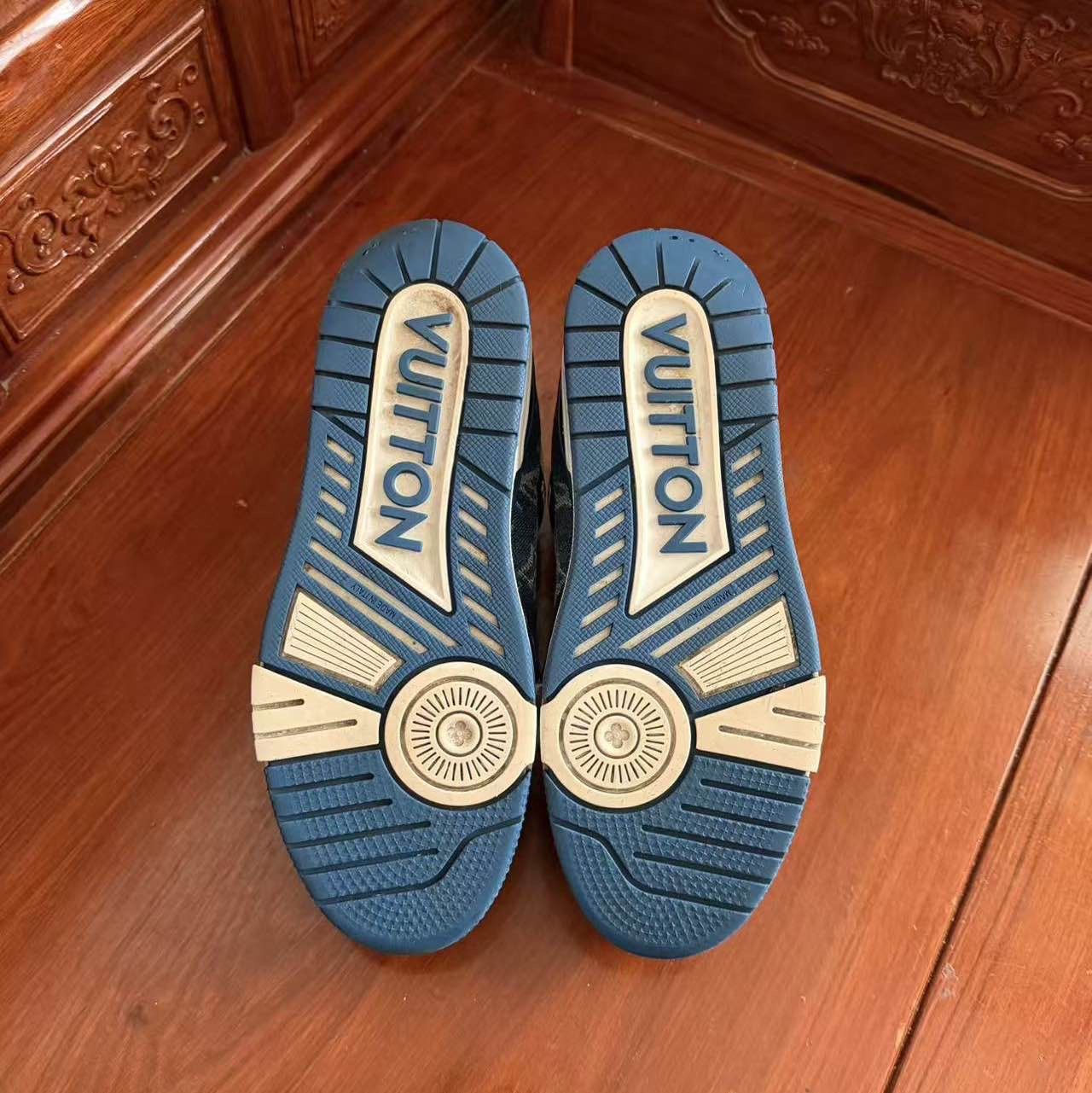 Louis Vuitton Louis Vuitton Monogram Denim Trainer Sneakers Size 38 Size US 8 / IT 38 - 4 Thumbnail