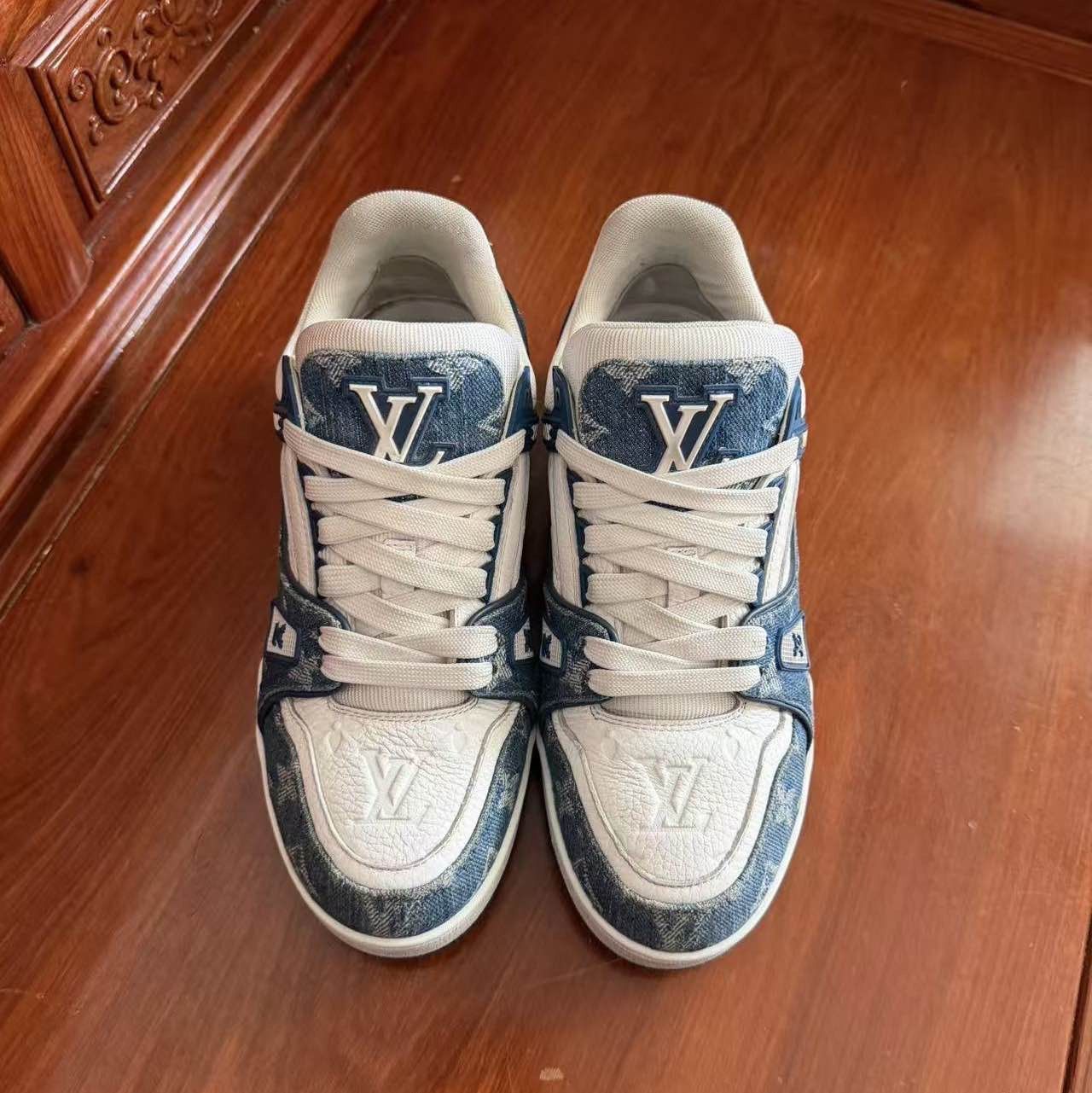 Louis Vuitton Louis Vuitton Monogram Denim Trainer Sneakers Size 38 Size US 8 / IT 38 - 2 Thumbnail