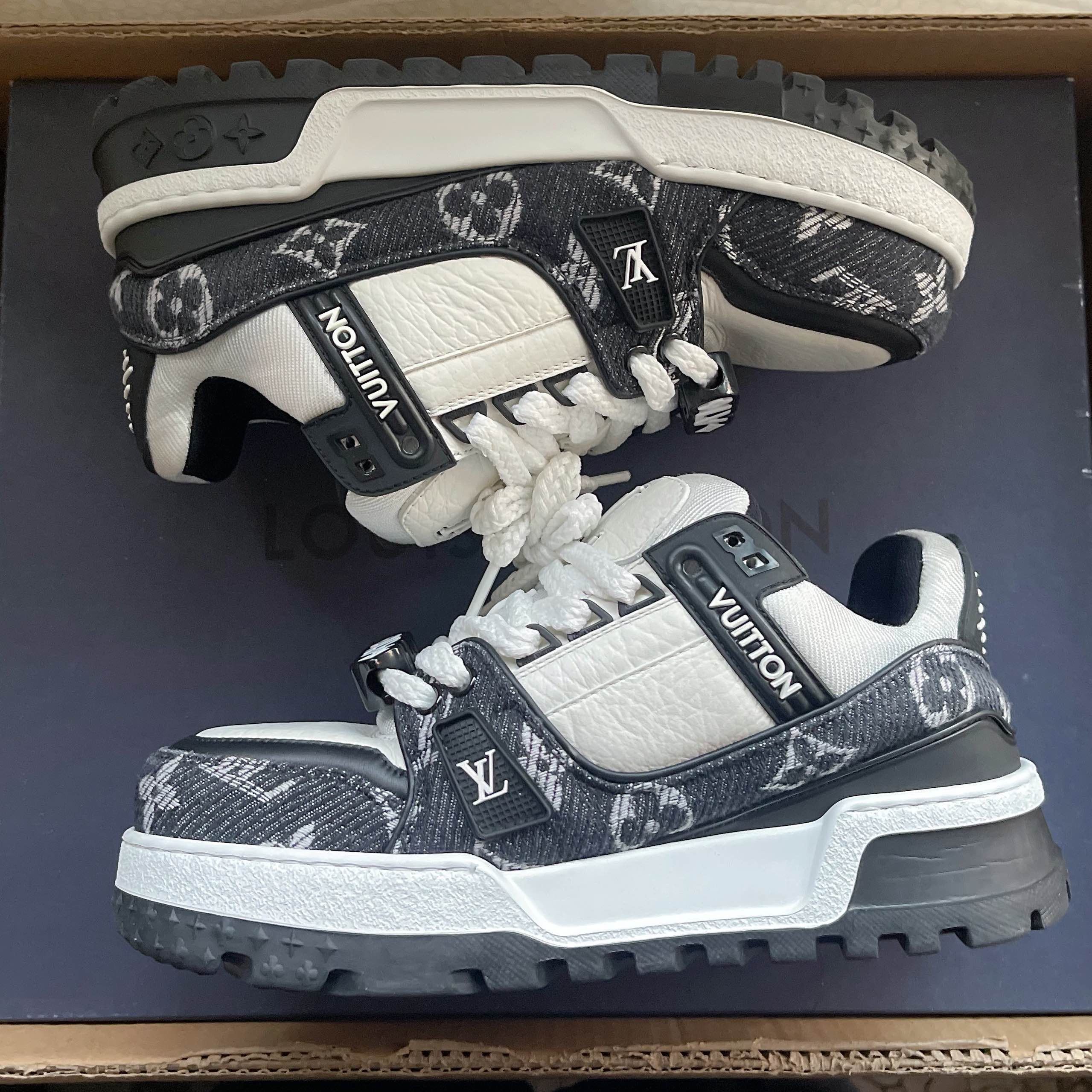 Louis Vuitton Louis Vuitton Monogram Denim Trainer Maxi Sneakers Size 38 Size US 8 / IT 38 - 7 Thumbnail