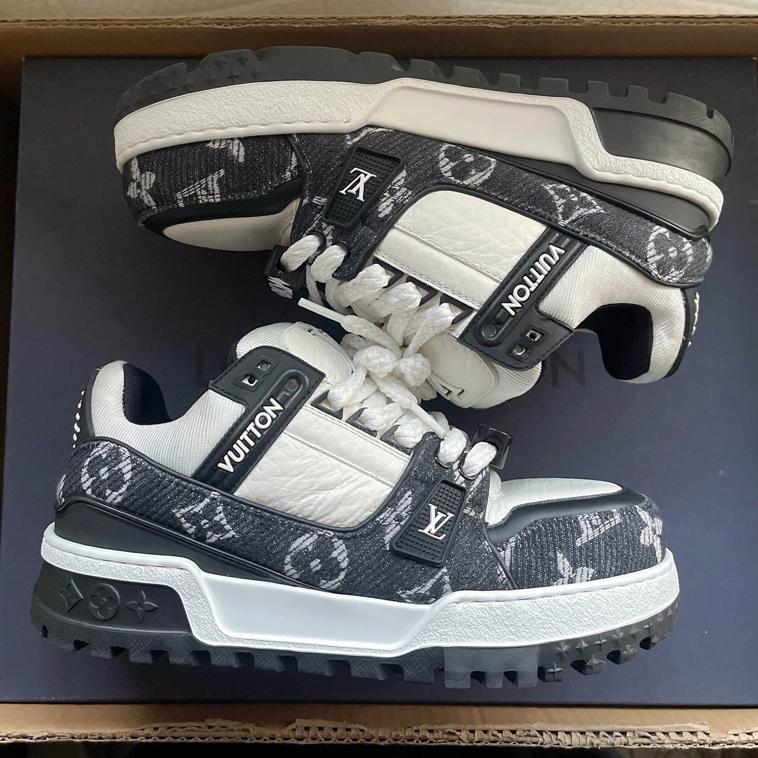 Louis Vuitton Louis Vuitton Monogram Denim Trainer Maxi Sneakers Size 38 Size US 8 / IT 38 - 6 Thumbnail