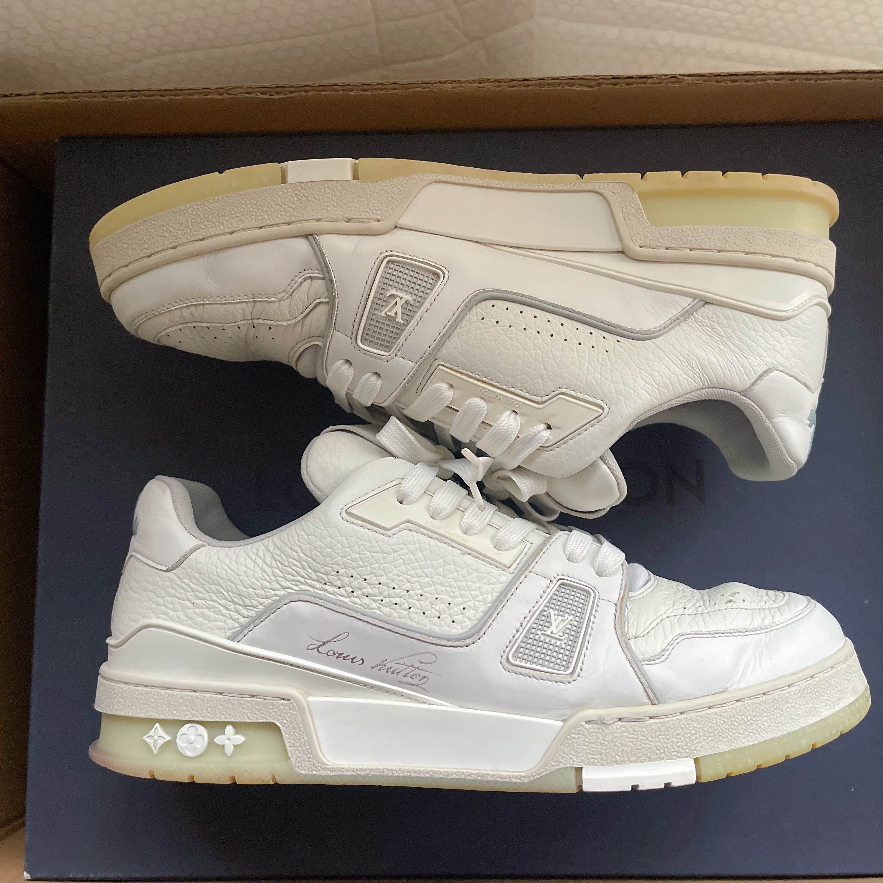 Louis Vuitton Louis Vuitton LV Trainer White Sneakers Size 8.5 Size US 8.5 / EU 41-42 - 7 Thumbnail