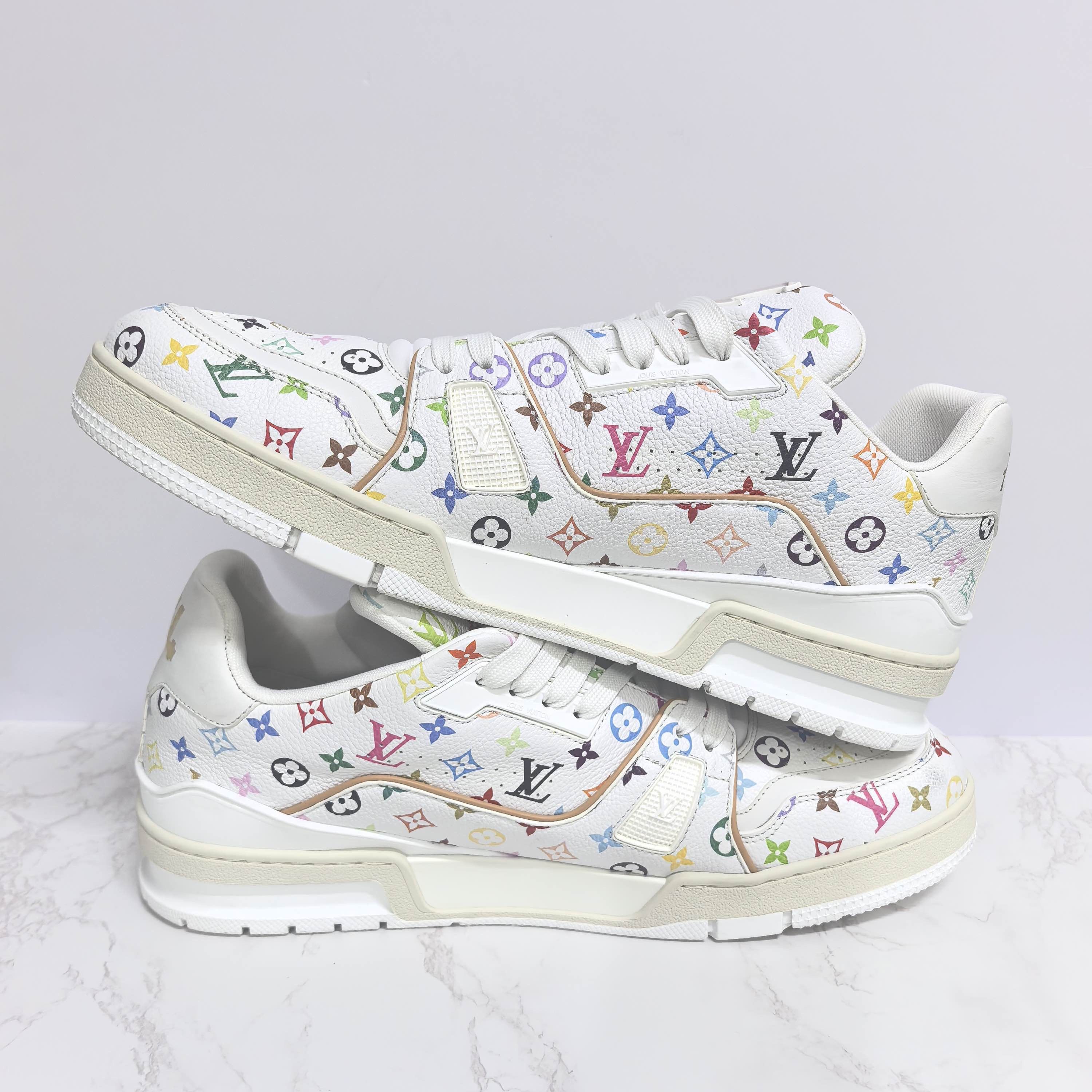 Louis Vuitton Louis Vuitton x Murakami Trainer Sneakers Size 11 Size US 11 / EU 44 - 8 Thumbnail