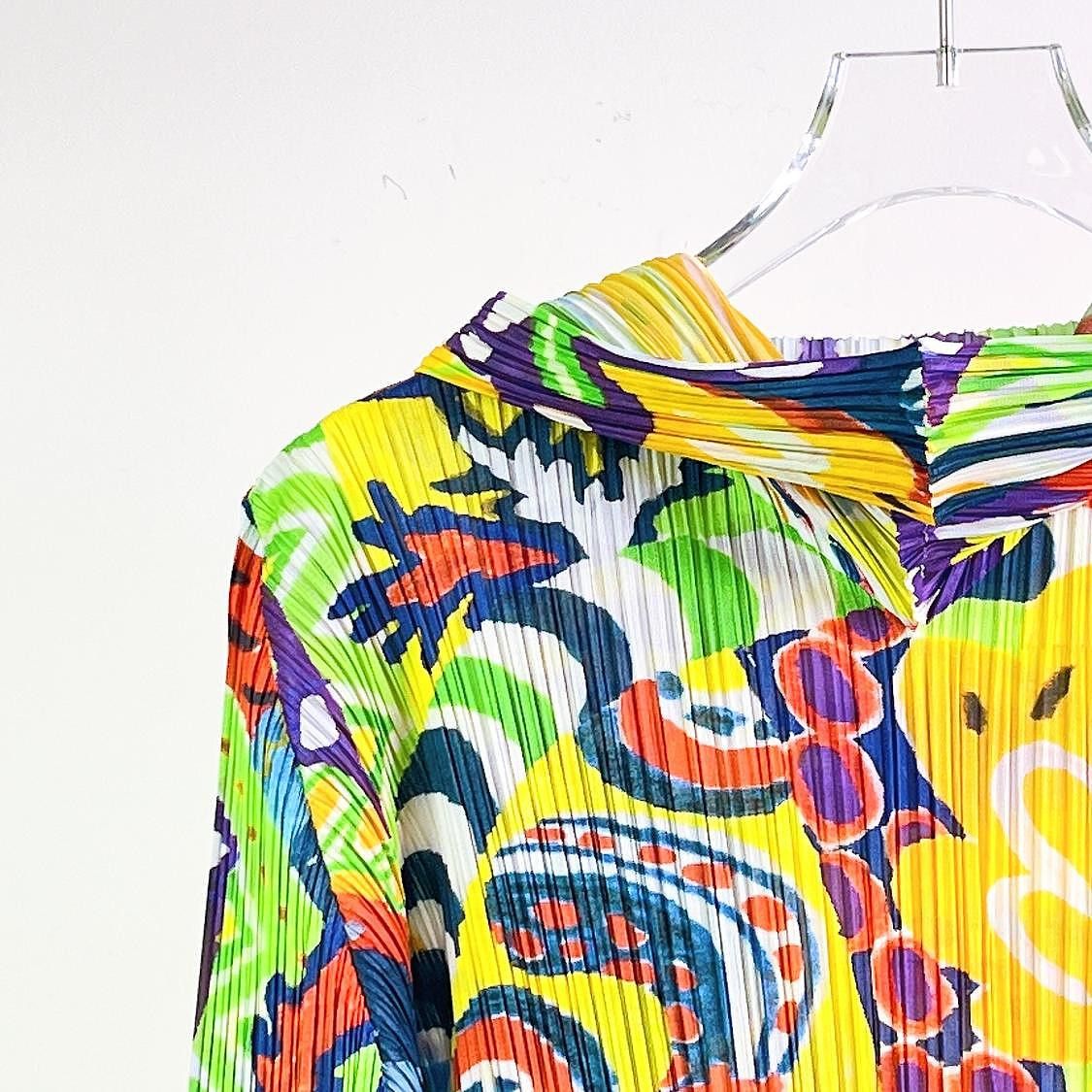 Pleats Please Issey Miyake Pleats Please Issey Miyake Multi Print Midi Dress Size 2 Size M / US 6-8 / IT 42-44 - 3 Thumbnail