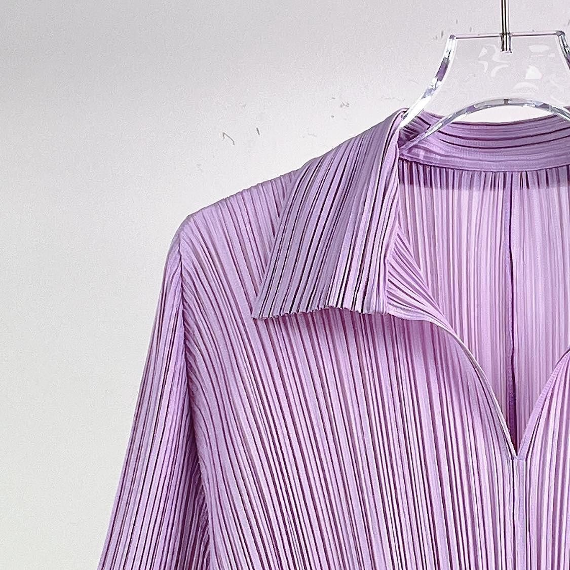 Pleats Please Issey Miyake Pleats Please Issey Miyake Purple Pleated Midi Dress Size 2 Size M / US 6-8 / IT 42-44 - 3 Thumbnail