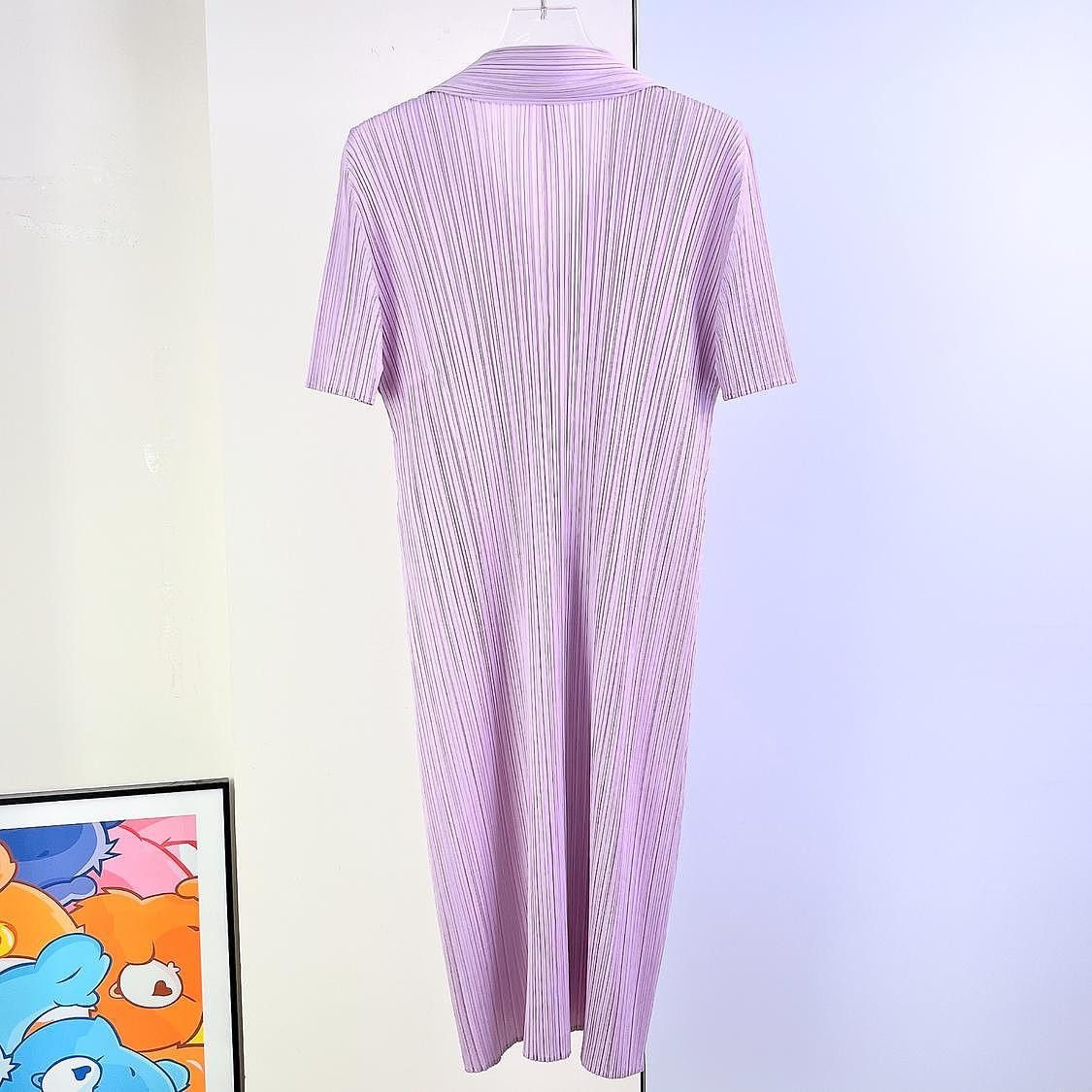 Pleats Please Issey Miyake Pleats Please Issey Miyake Purple Pleated Midi Dress Size 2 Size M / US 6-8 / IT 42-44 - 2 Thumbnail
