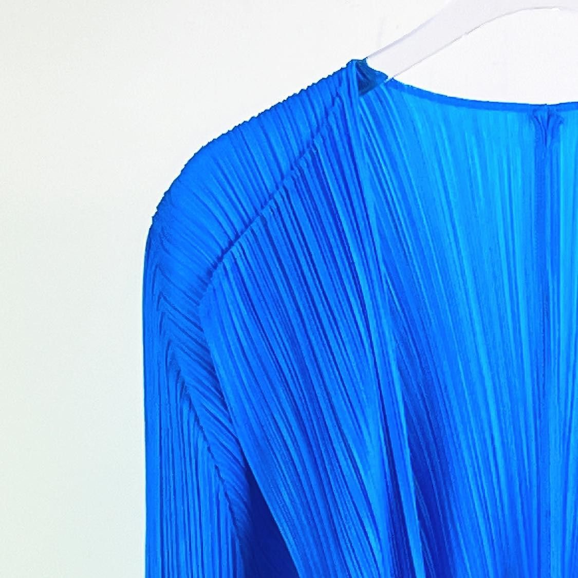 Pleats Please Issey Miyake Pleats Please Issey Miyake Blue Pleated Cardigan Size 3 Size M / US 6-8 / IT 42-44 - 4 Thumbnail