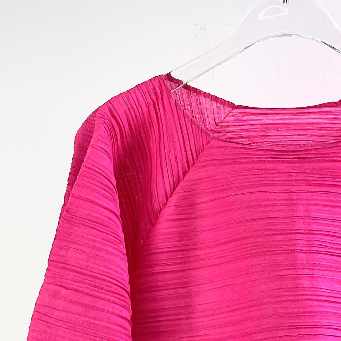 Issey Miyake Pleats Please Issey Miyake Pleated Long Sleeve Top Size 3 Size M / US 6-8 / IT 42-44 - 5 Thumbnail