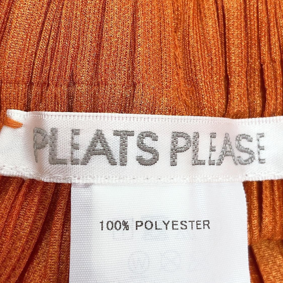 Pleats Please Issey Miyake Pleats Please Issey Miyake Orange Pleated Pants Size 3 Size 30" / US 8 / IT 44 - 3 Thumbnail