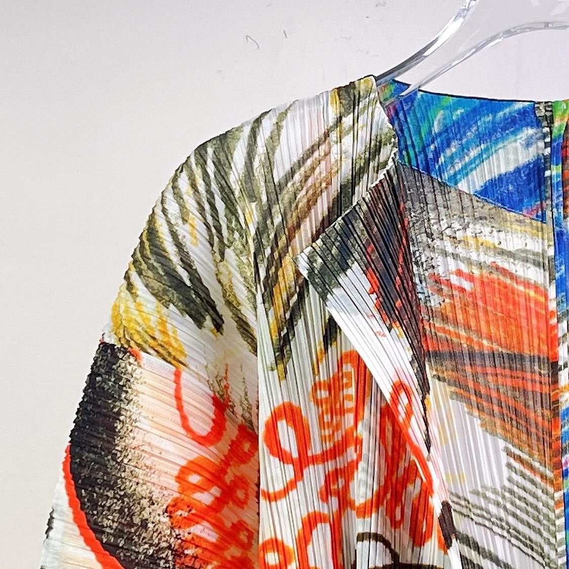 Pleats Please Issey Miyake PLEATS PLEASE ISSEY MIYAKE Multi-Color Pleated Midi Dress Si Size S / US 4 / IT 40 - 3 Thumbnail