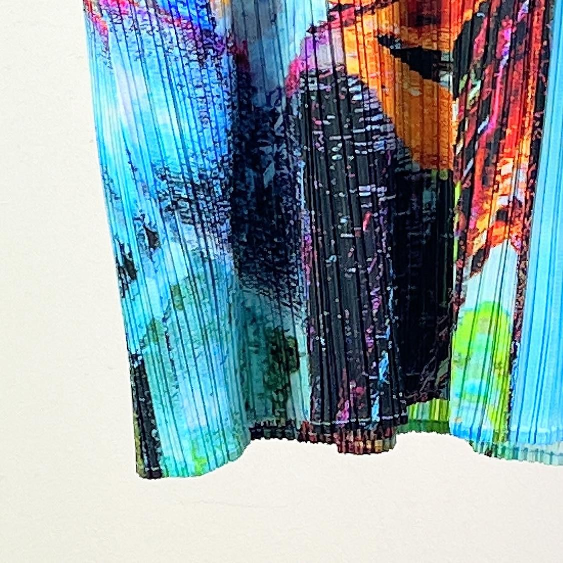 Pleats Please Issey Miyake PLEATS PLEASE ISSEY MIYAKE Abstract Print Mini Dress Size 3 Size M / US 6-8 / IT 42-44 - 6 Thumbnail