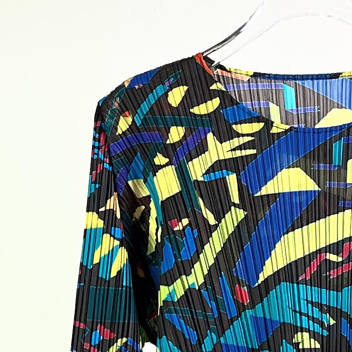 Pleats Please Issey Miyake Pleats Please Issey Miyake Abstract Print Long Sleeve Top Si Size M / US 6-8 / IT 42-44 - 3 Thumbnail
