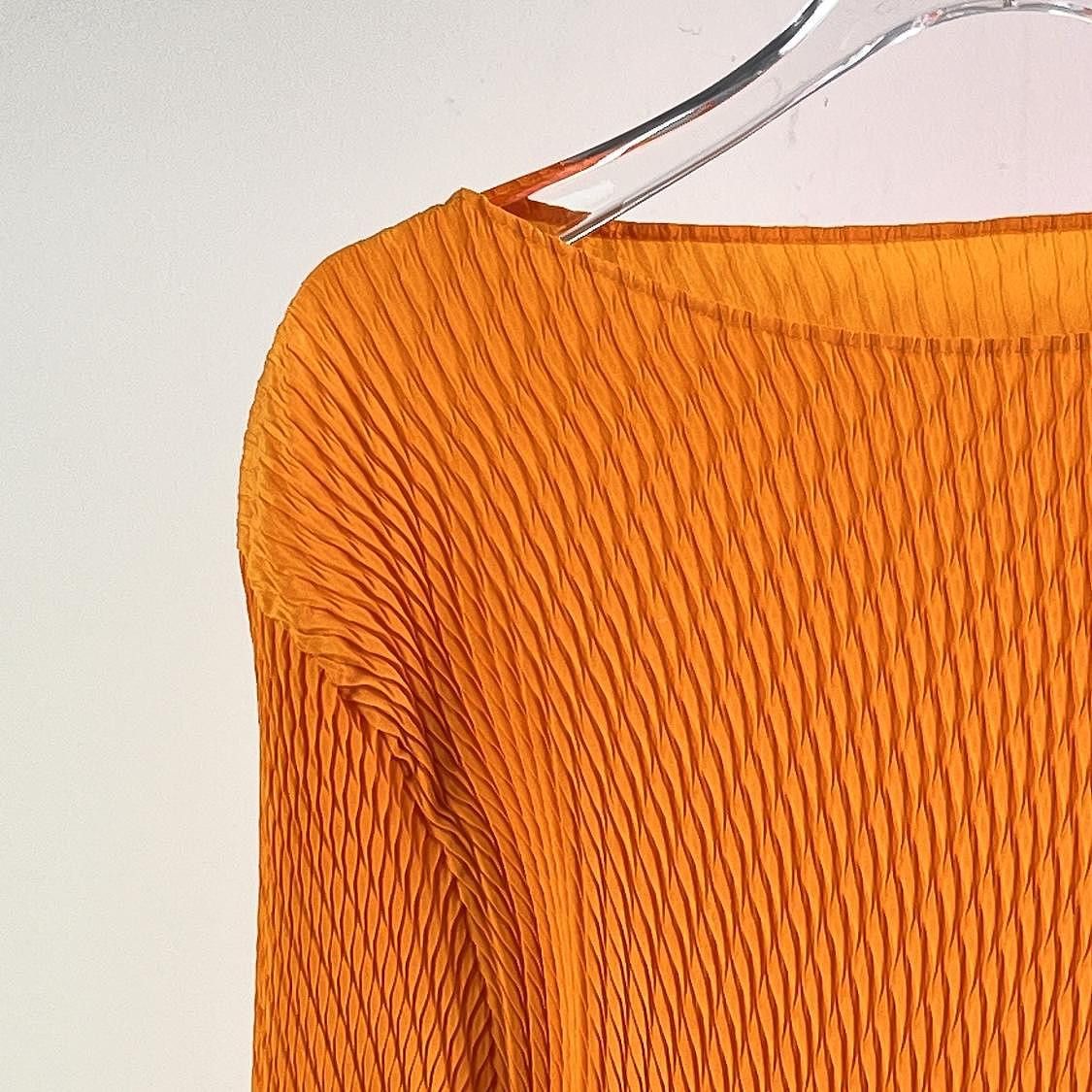 Issey Miyake ISSEY MIYAKE Pleated Long Sleeve Top Size 3 Size M / US 6-8 / IT 42-44 - 5 Thumbnail