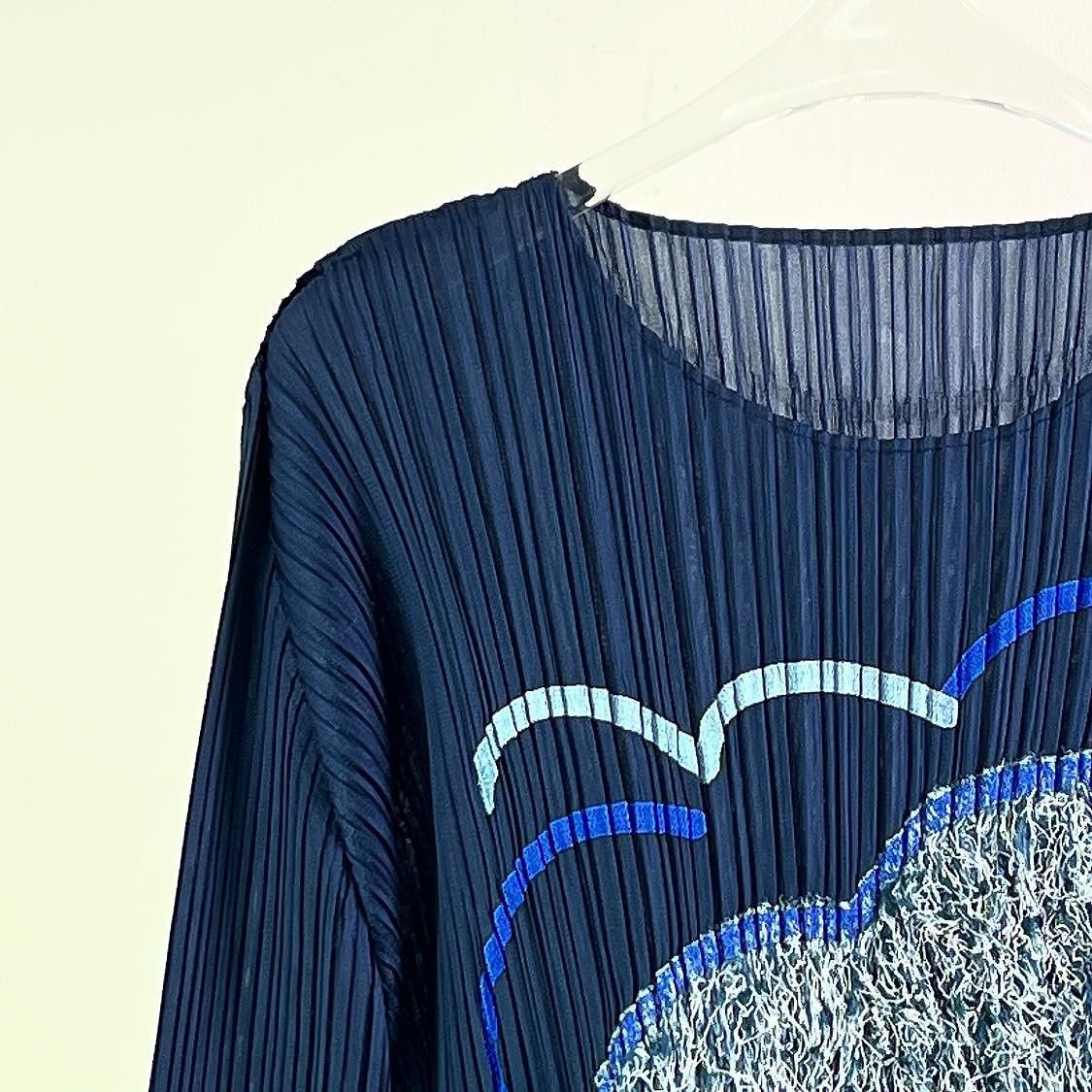 Pleats Please Issey Miyake Pleats Please Issey Miyake Fringe Cuff Pleated Top Size 3 Size M / US 6-8 / IT 42-44 - 4 Thumbnail