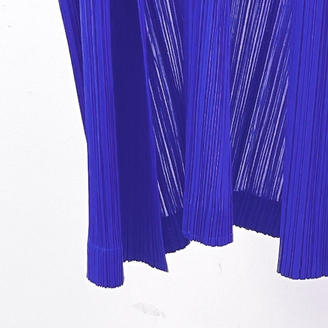 Pleats Please Issey Miyake PLEATS PLEASE ISSEY MIYAKE Blue Pleated Coat Size 1 Size XS / US 0-2 / IT 36-38 - 5 Thumbnail