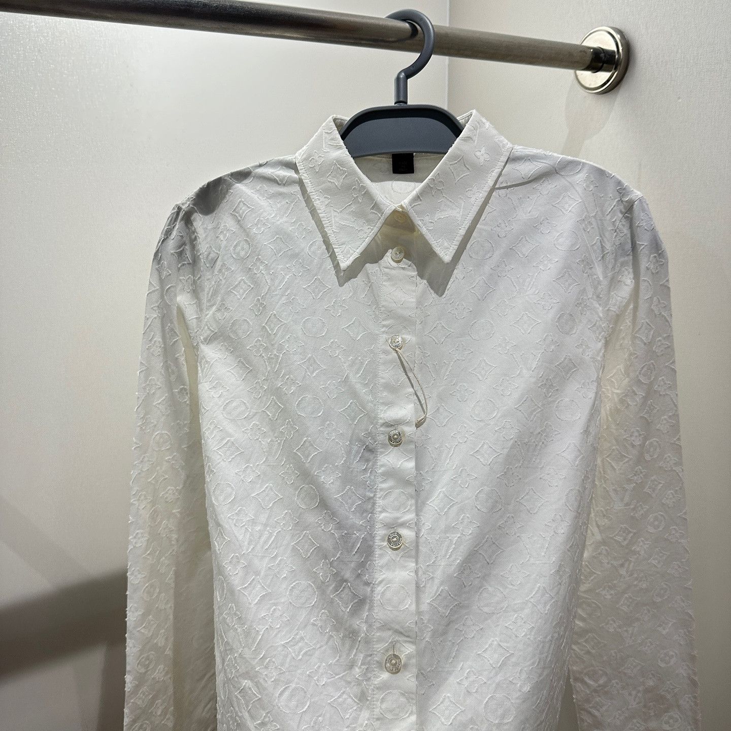 Louis Vuitton Louis Vuitton Monogram Jacquard Button Up Shirt Size 36 Size XS / US 0-2 / IT 36-38 - 6 Thumbnail