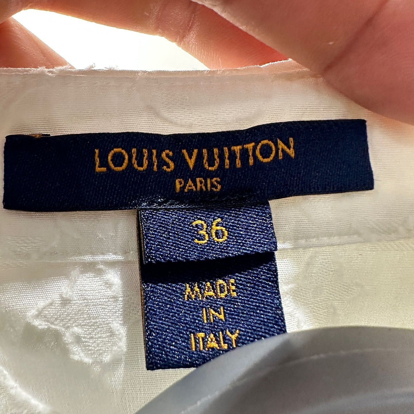 Louis Vuitton Louis Vuitton Monogram Jacquard Button Up Shirt Size 36 Size XS / US 0-2 / IT 36-38 - 3 Thumbnail