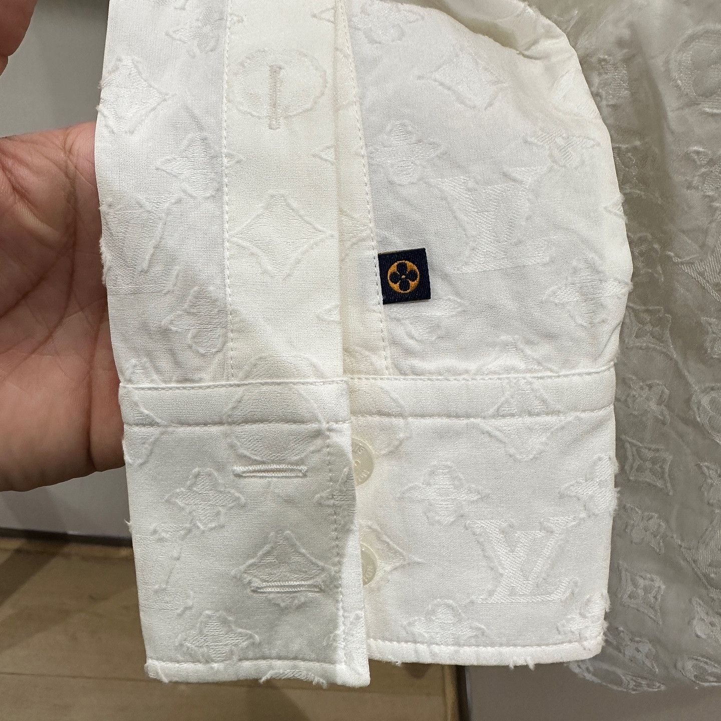 Louis Vuitton Louis Vuitton Monogram Jacquard Button Up Shirt Size 36 Size XS / US 0-2 / IT 36-38 - 7 Thumbnail