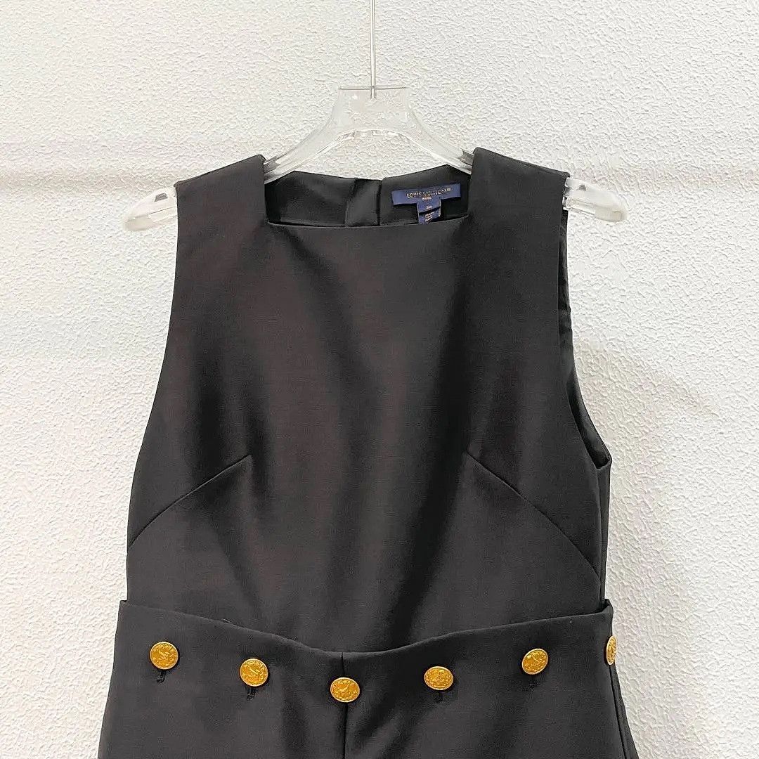 Louis Vuitton Louis Vuitton Gold Button Dress Size 36 Size XS / US 0-2 / IT 36-38 - 6 Thumbnail