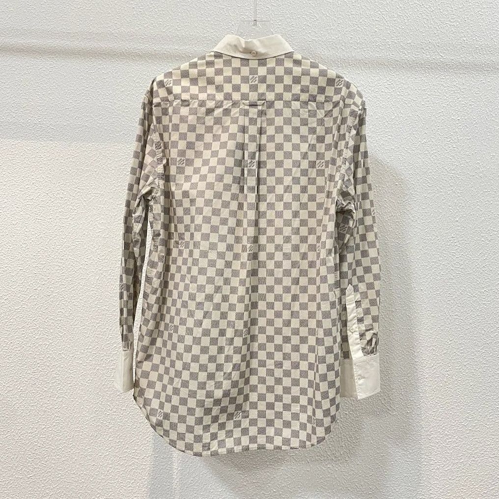 Louis Vuitton Louis Vuitton Damier Check Button Up Shirt Size 36 Size XS / US 0-2 / IT 36-38 - 2 Thumbnail
