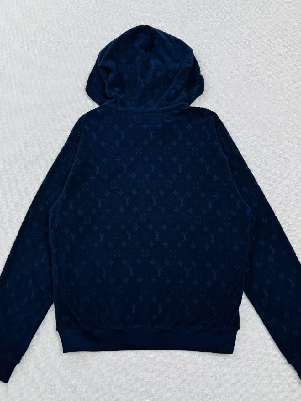 Louis Vuitton Louis Vuitton Monogram Zip-Up Hoodie Navy Size L Size US L / EU 52-54 / 3 - 2 Thumbnail