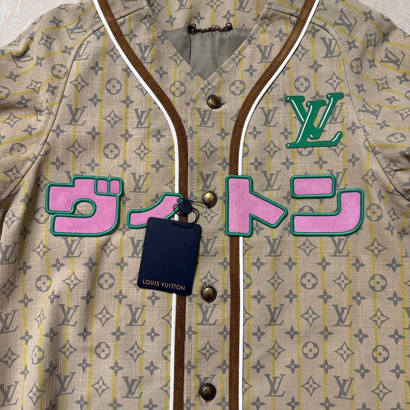 Louis Vuitton Louis Vuitton x Nigo Monogram Baseball Jersey Size S Size US S / EU 44-46 / 1 - 4 Thumbnail