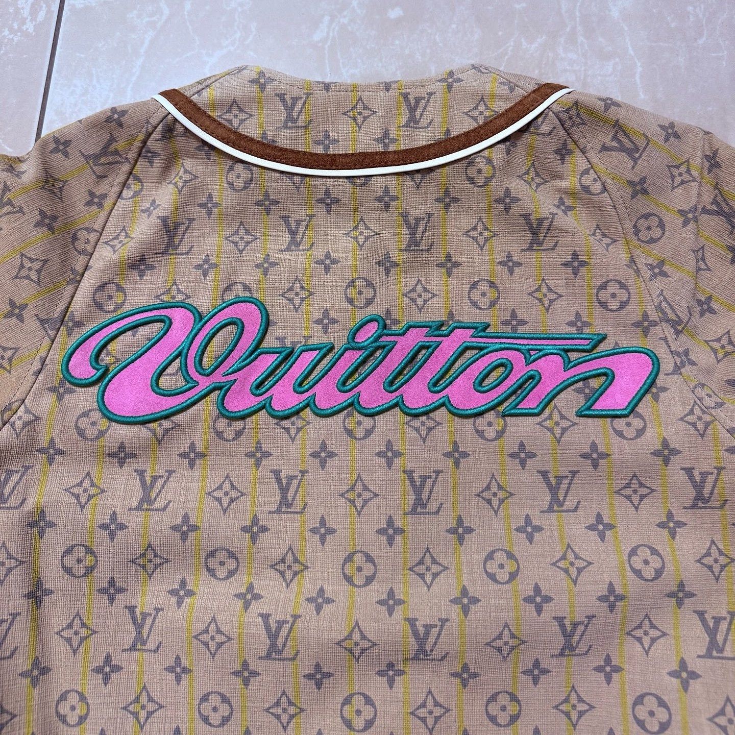 Louis Vuitton Louis Vuitton x Nigo Monogram Baseball Jersey Size S Size US S / EU 44-46 / 1 - 5 Thumbnail