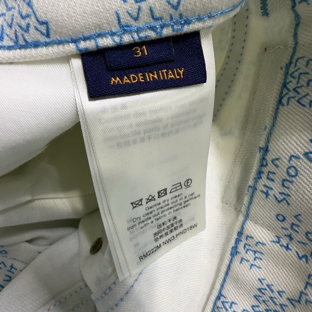Louis Vuitton Louis Vuitton Landscape Monogram Denim Jeans Size 31 Size US 31 - 3 Thumbnail
