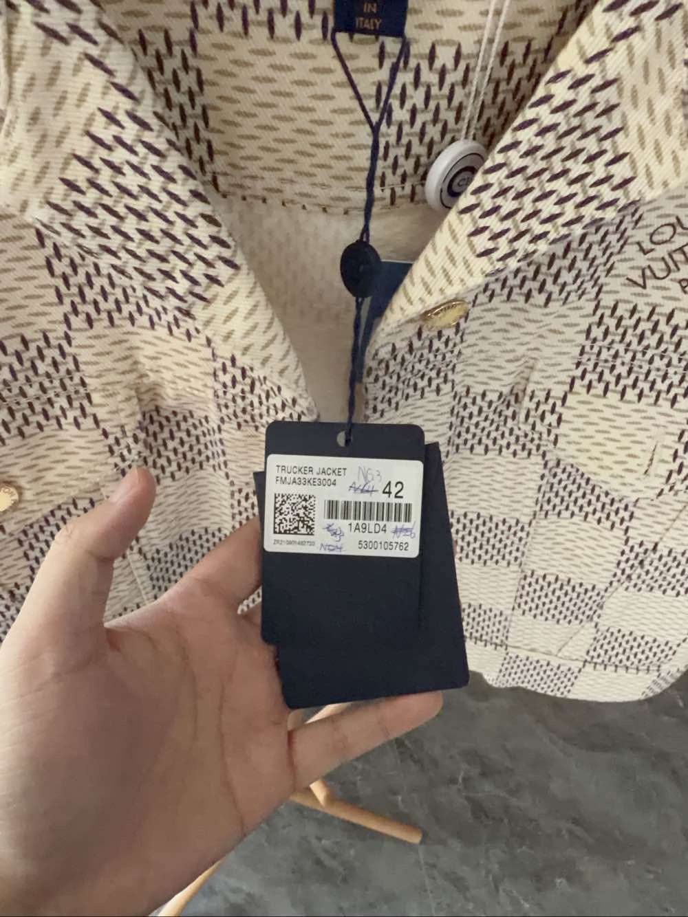 Louis Vuitton Louis Vuitton Damier Checkered Jacket Size 42 Size M / US 6-8 / IT 42-44 - 5 Thumbnail