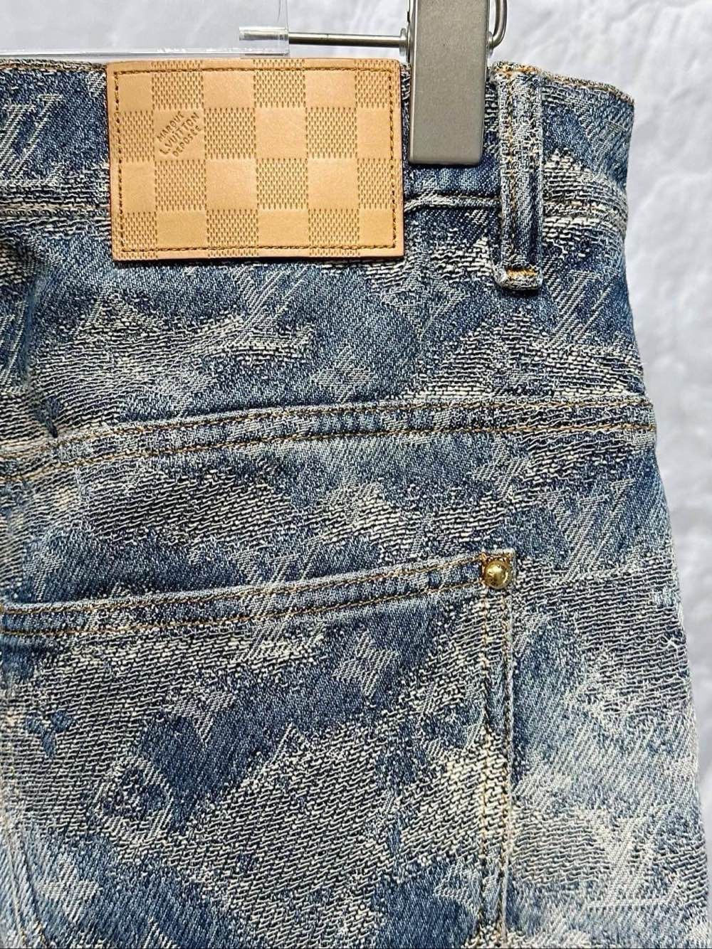 Louis Vuitton Louis Vuitton Monogram Denim Jeans Size 32 Size US 32 / EU 48 - 7 Thumbnail