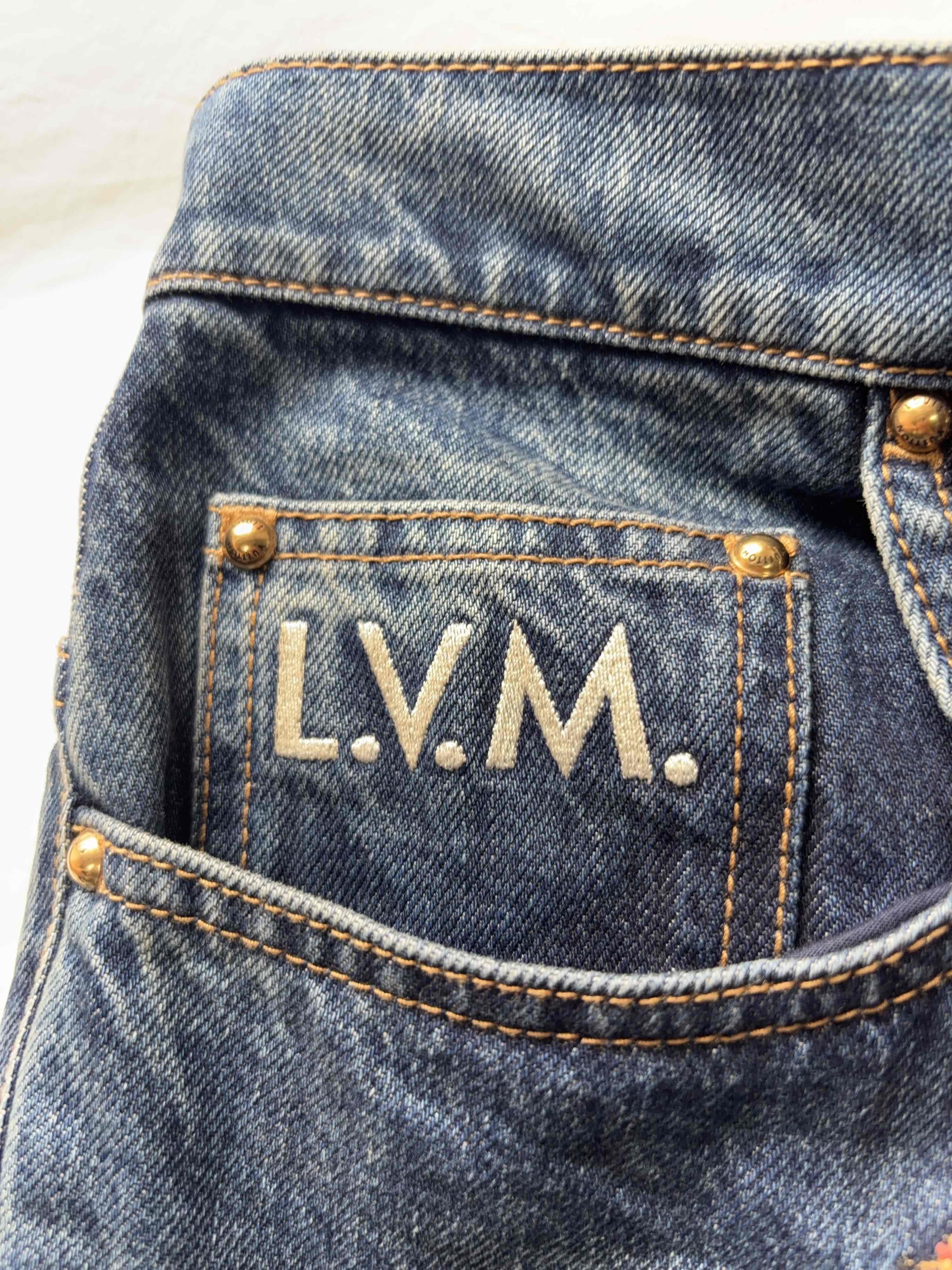 Louis Vuitton Louis Vuitton Animal Embroidery Denim Jeans Size 31 Size US 31 - 6 Thumbnail