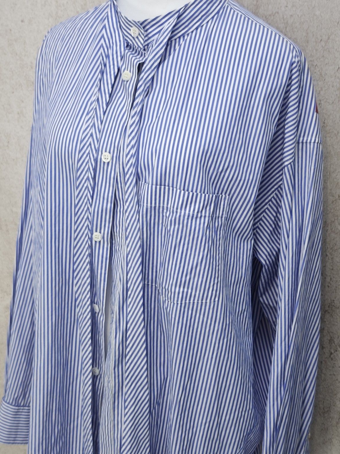 Balenciaga Balenciaga Striped Button Up Shirt Size 34 Size XS / US 0-2 / IT 36-38 - 5 Thumbnail