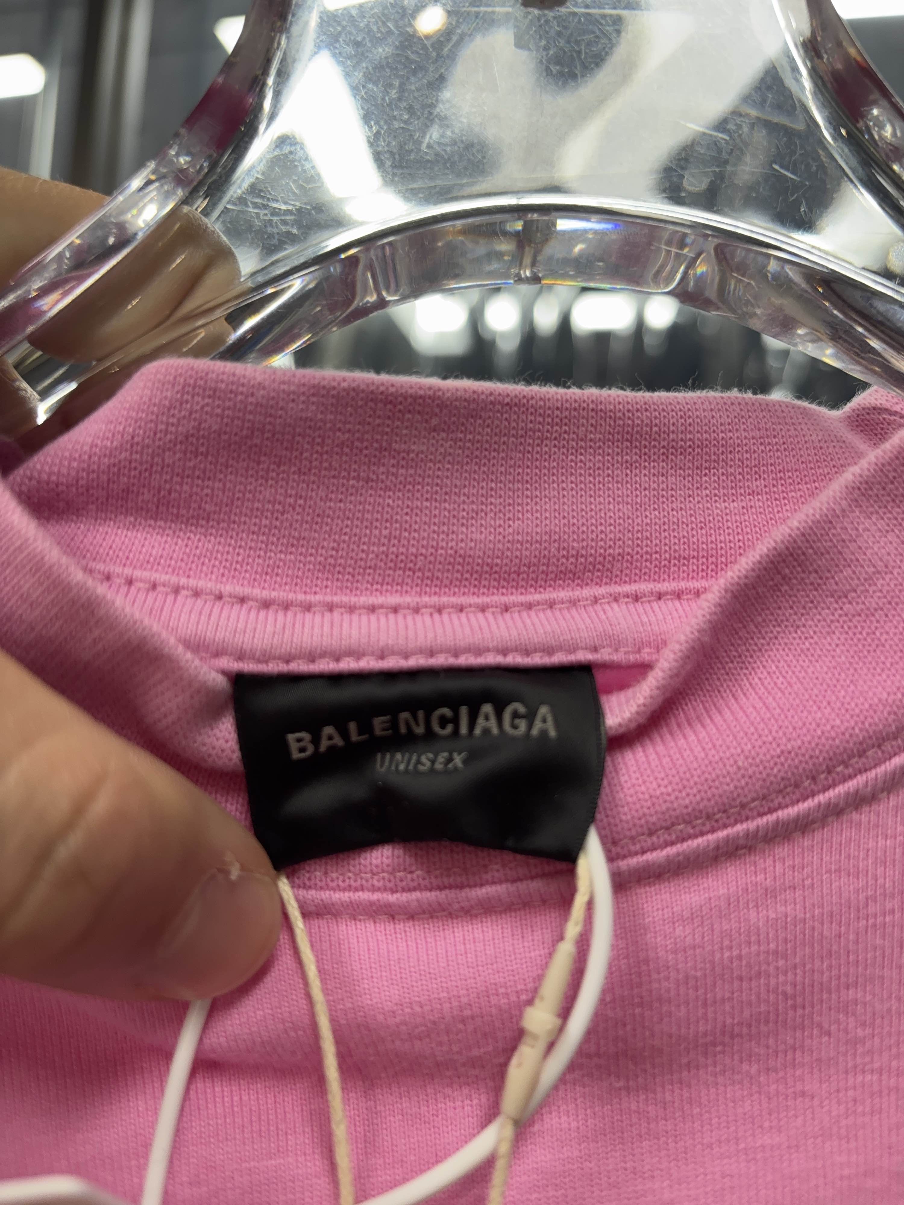 Balenciaga Balenciaga Graphic Print T-Shirt Pink Size 2 Size US M / EU 48-50 / 2 - 3 Thumbnail
