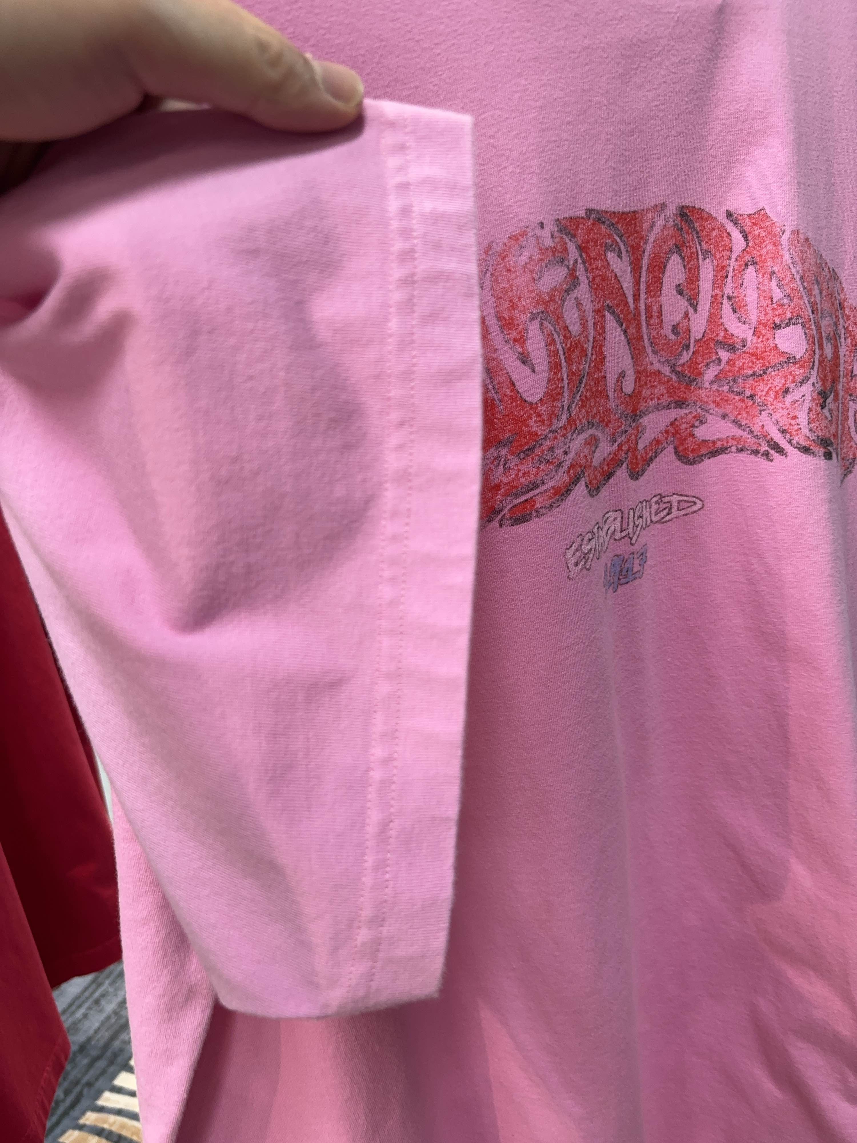 Balenciaga Balenciaga Graphic Print T-Shirt Pink Size 2 Size US M / EU 48-50 / 2 - 8 Thumbnail