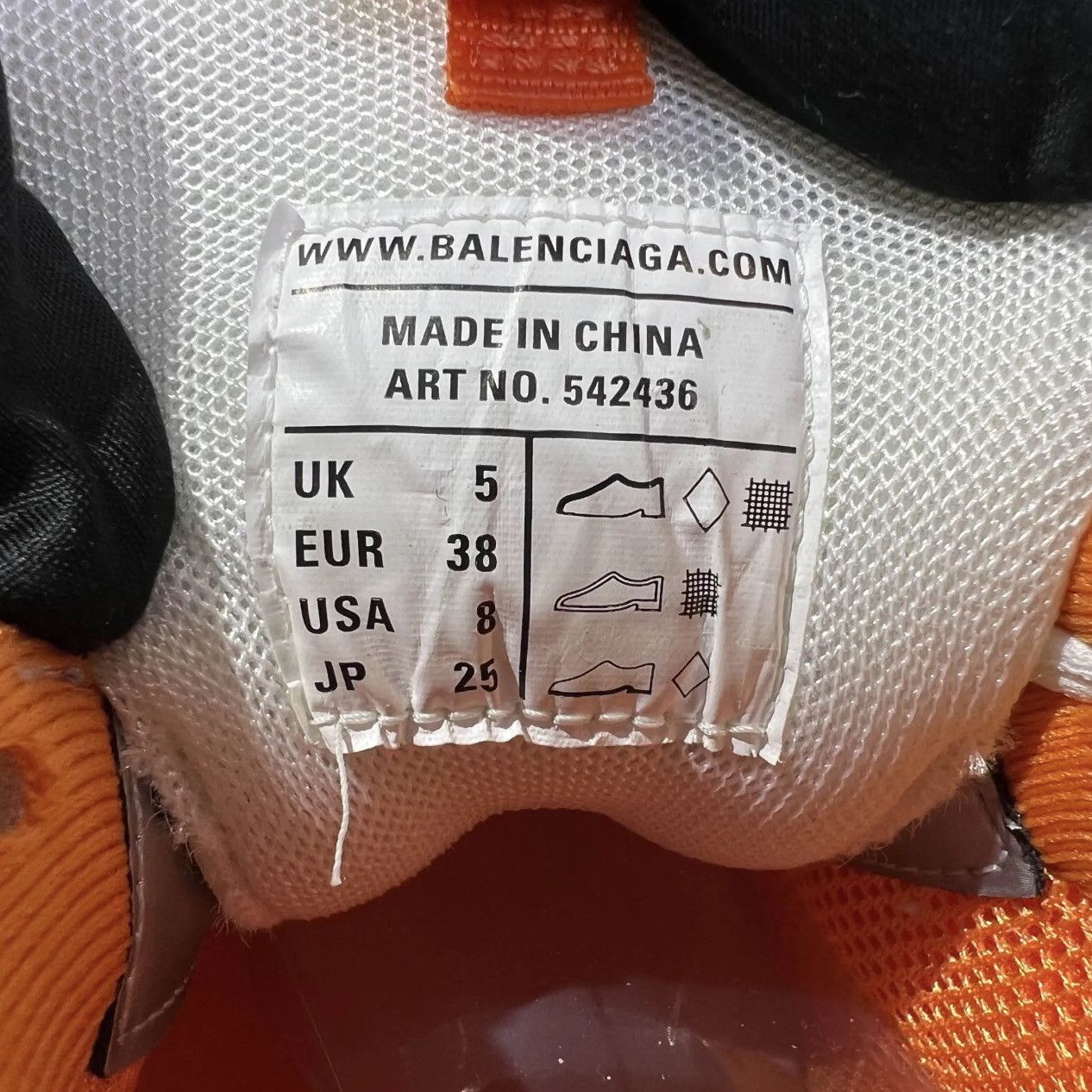 Balenciaga Balenciaga Track Sneakers White Orange Size 38 Size US 8 / IT 38 - 5 Thumbnail