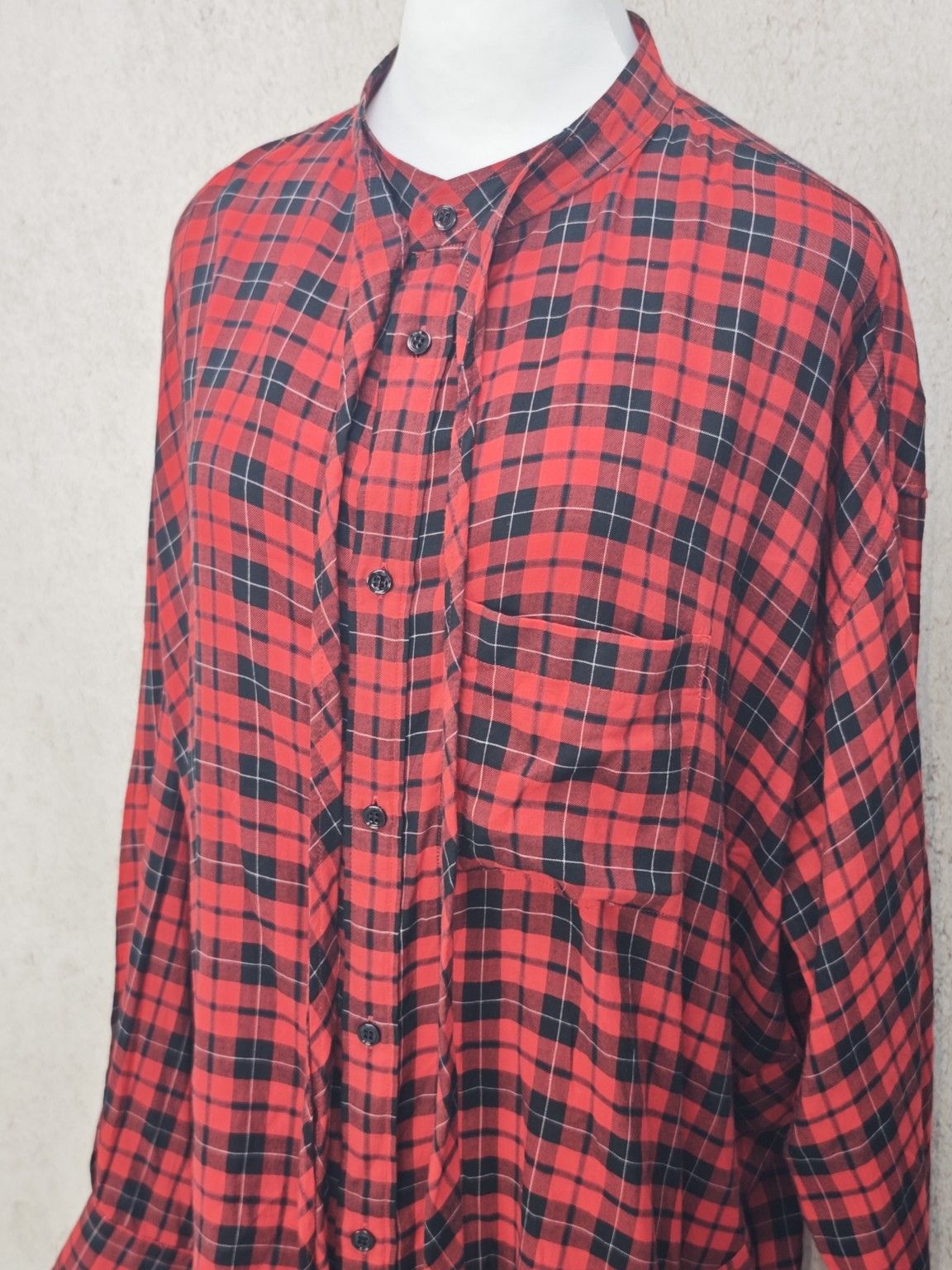 Balenciaga Balenciaga Plaid Logo Button Up Shirt Size 36 Size XS / US 0-2 / IT 36-38 - 5 Thumbnail