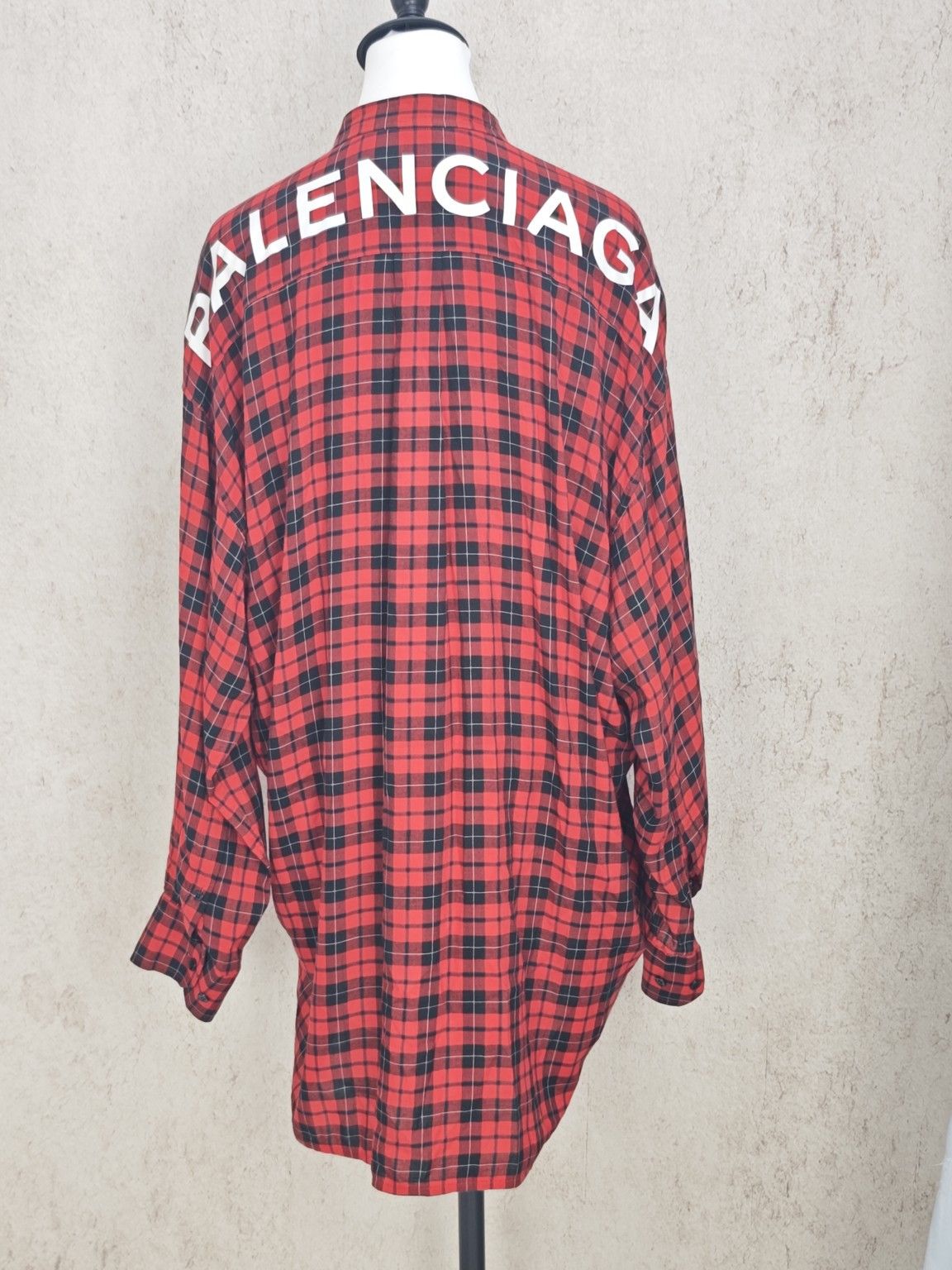 Balenciaga Balenciaga Plaid Logo Button Up Shirt Size 36 Size XS / US 0-2 / IT 36-38 - 2 Thumbnail
