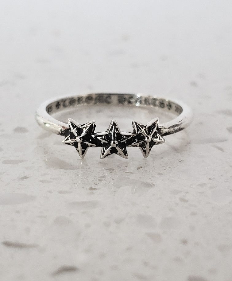 Chrome Hearts Chrome Hearts Triple Star Bubblegum Ring Size