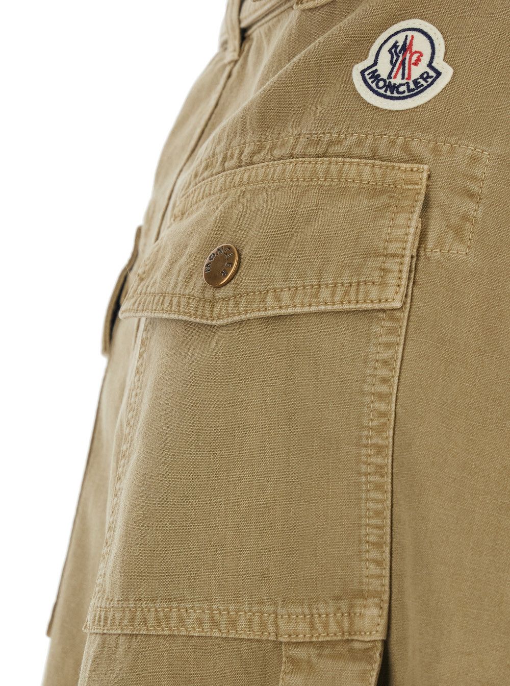 Moncler Dress 'SKIRT' with elegant design in Beige Cotton for Women Size 30" / US 8 / IT 44 - 3 Thumbnail