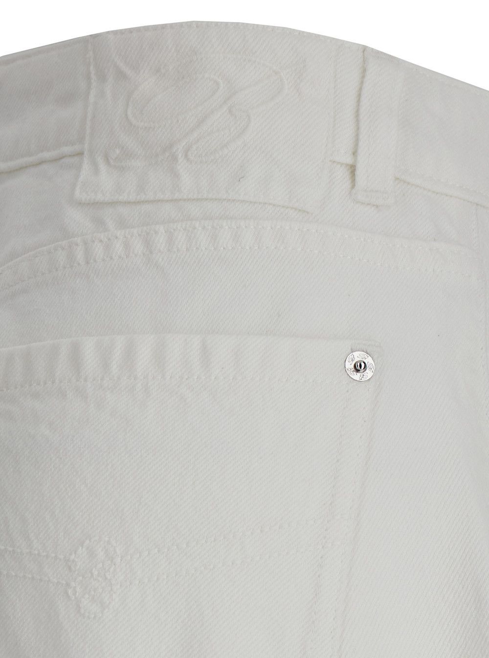 Blumarine White Five-pocket Flared design Jeans in cotton blend for women Size 28" / US 6 / IT 42 - 3 Thumbnail