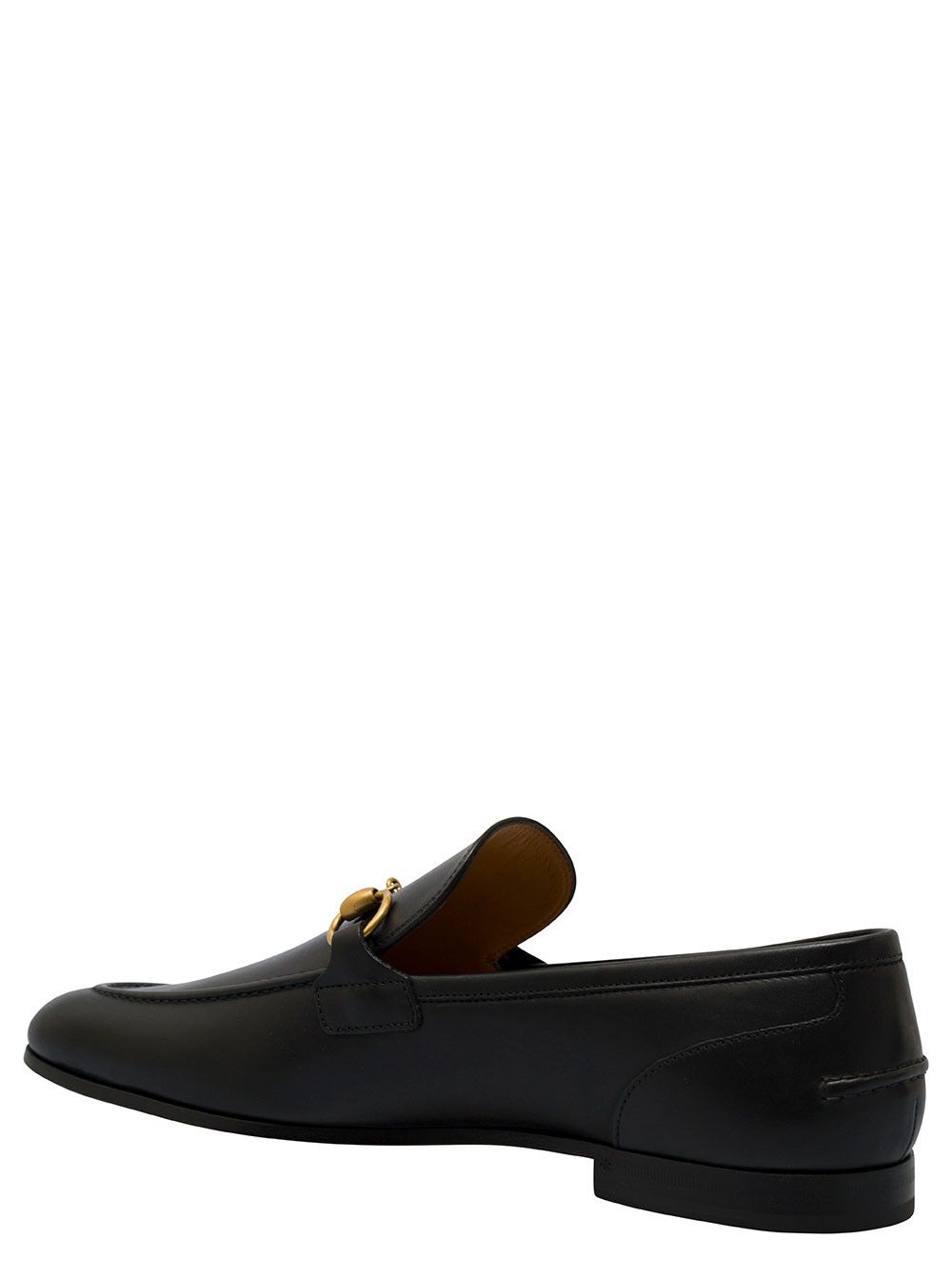 Gucci Black Loafers 'Jordaan' with Horsebit Detail in Leather for Men Size US 9.5 / EU 42-43 - 3 Thumbnail