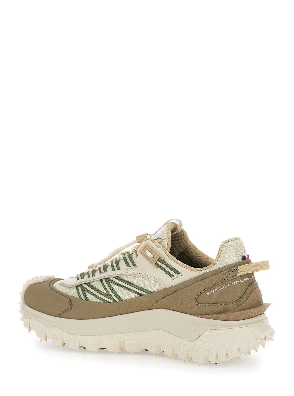 Moncler 'Trailgrip' Beige Sneakers with Logo Detail on the Front and Chunky Sole in Leather for Men Size US 11 / EU 44 - 3 Thumbnail