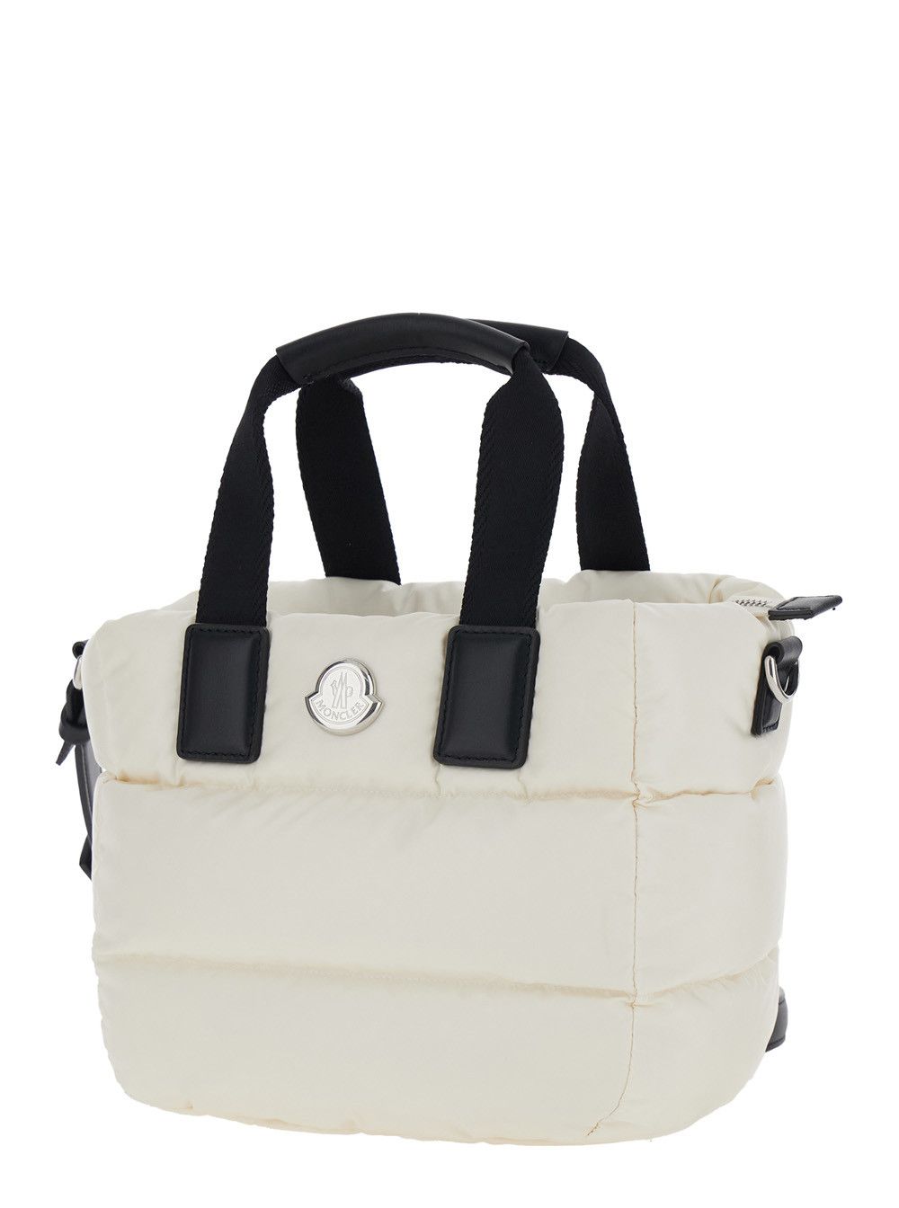 Moncler Handbag 'Karadoc' Mini with Adjustable and Removable Shoulder Strap in White Tech Fabric for Women Size ONE SIZE - 2 Thumbnail
