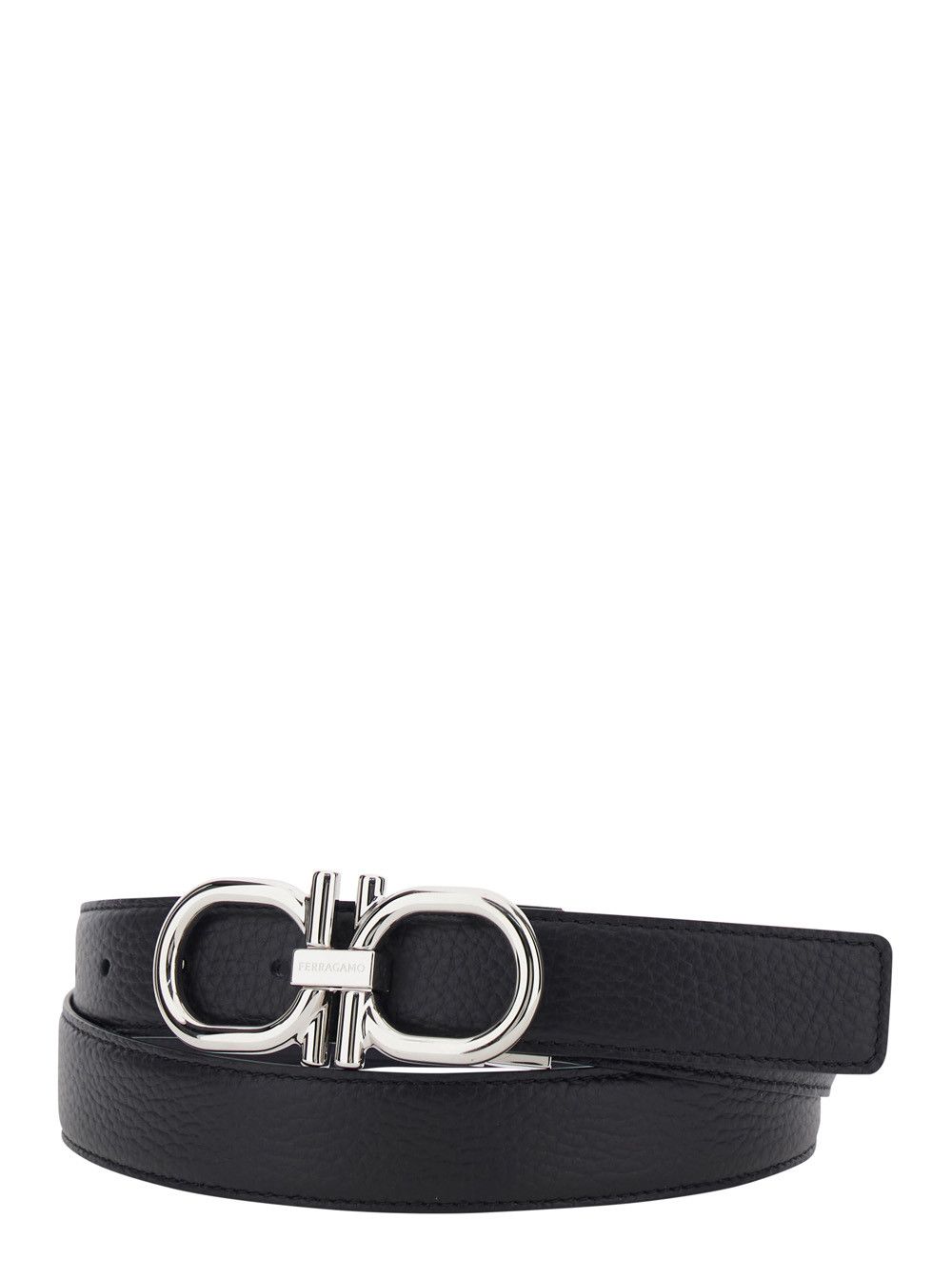 Salvatore Ferragamo Blue Reversible Belt with Gancini Buckle Closure in Leather for Men Size ONE SIZE - 2 Thumbnail
