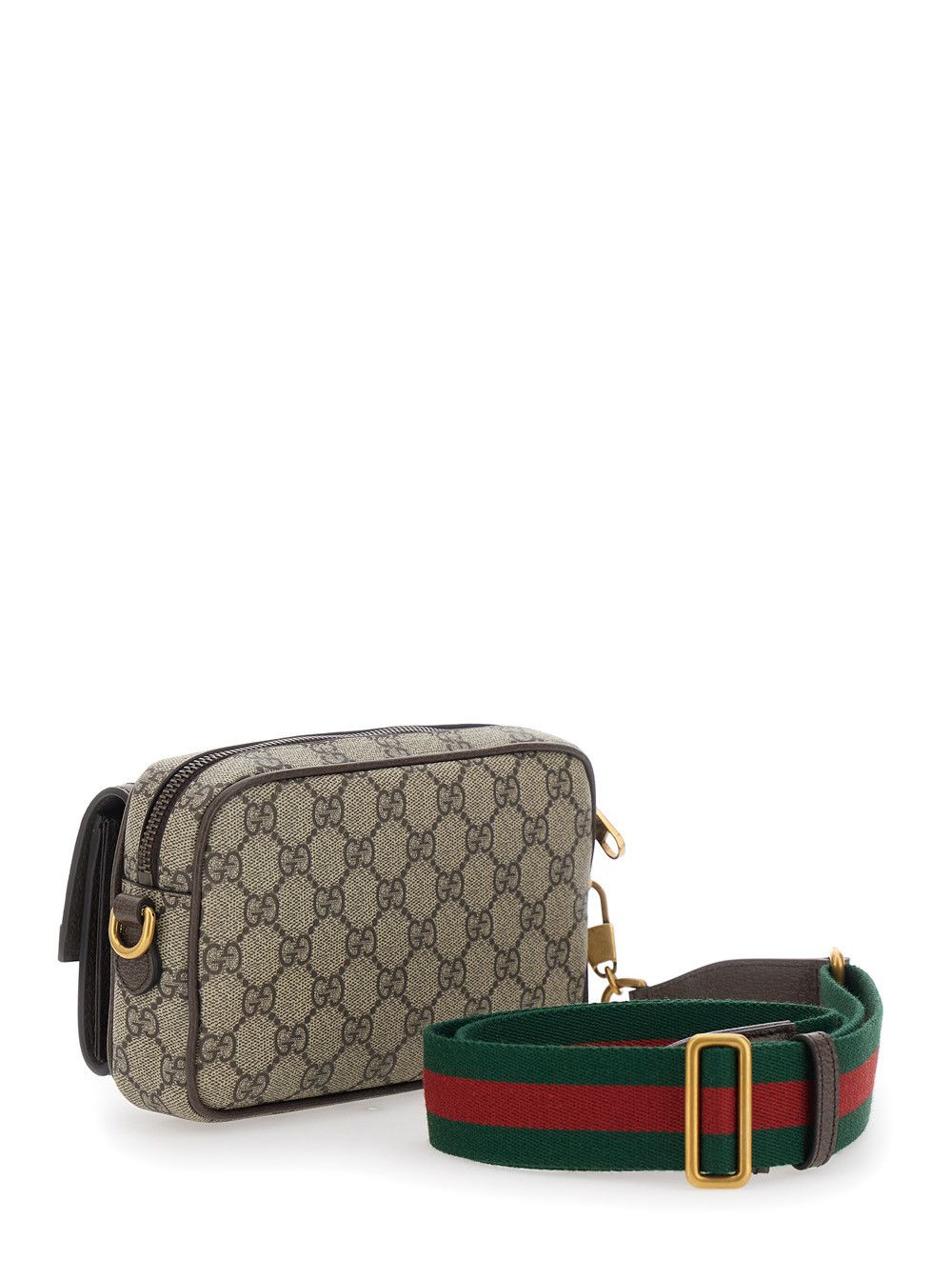 Gucci Beige Crossbody bag 'OPHIDIA' with GG Detail on Front in Leather for Men Size ONE SIZE - 3 Thumbnail
