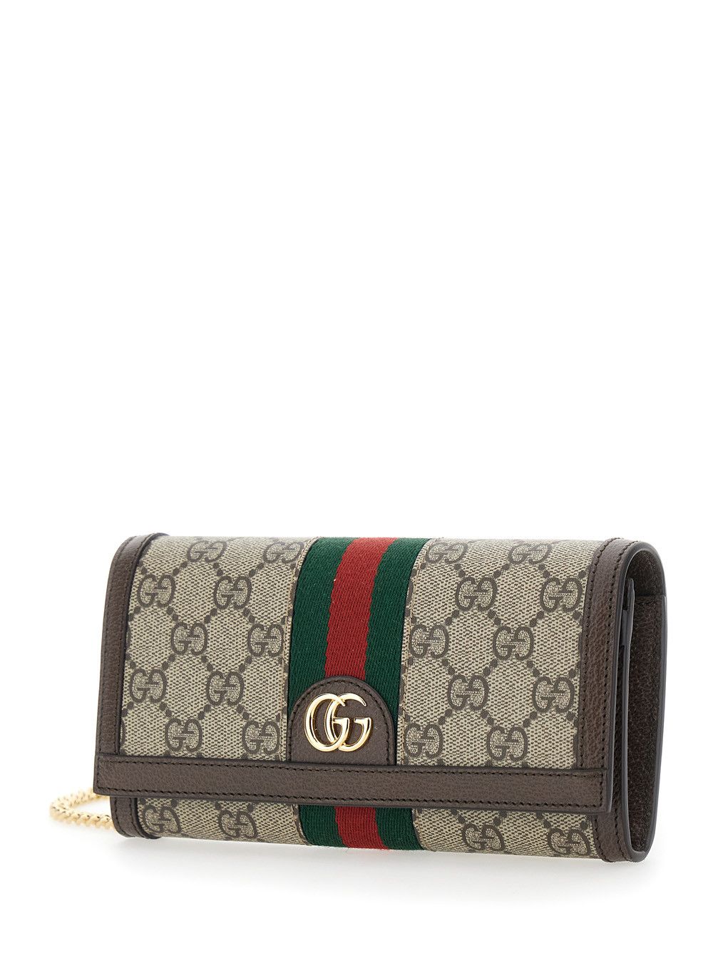 Gucci Beige Mini 'Ophidia' Tote Bag with GG Plate and Web Detail on the Front in GG Canvas and Leather for Women Size ONE SIZE - 2 Thumbnail